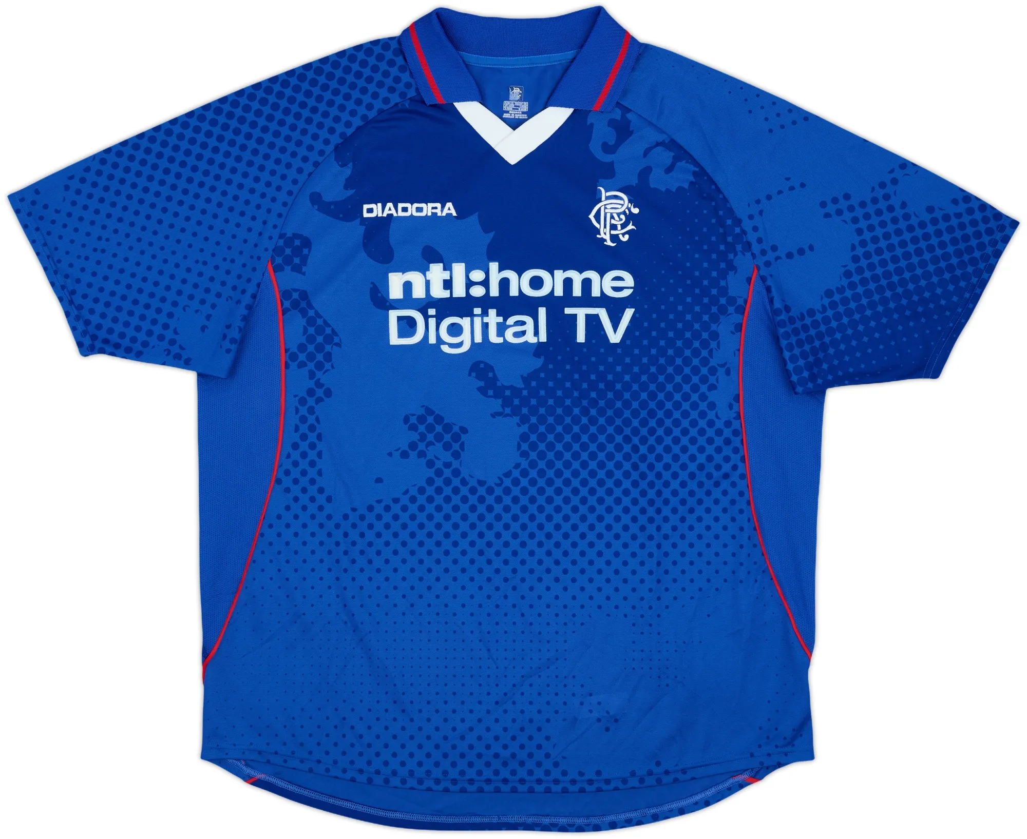 Diadora Rangers Mens SS Home Shirt 2002/03