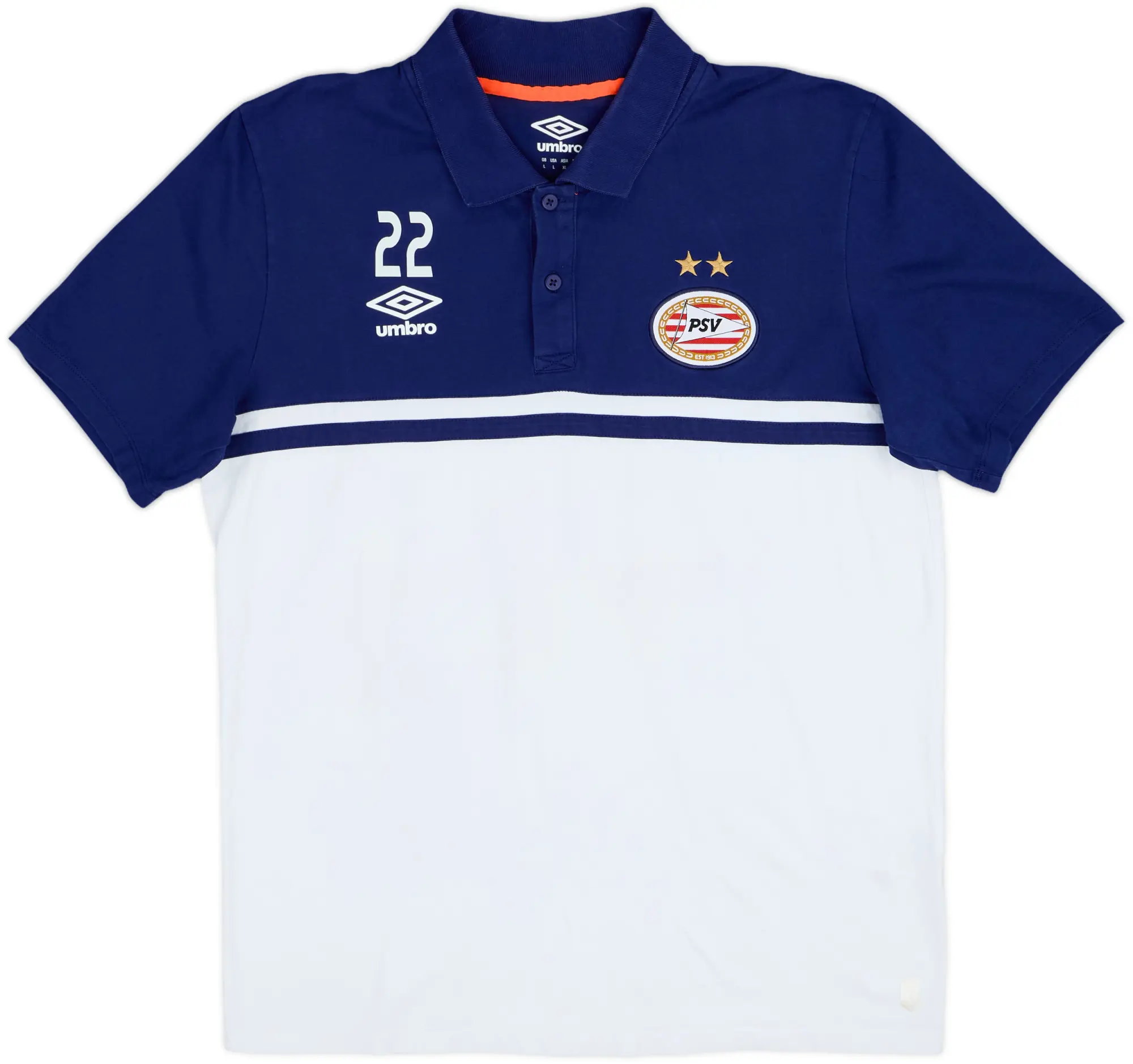 2017-18 PSV Player Issue Umbro Polo Shirt #22 - 10/10 - (L)