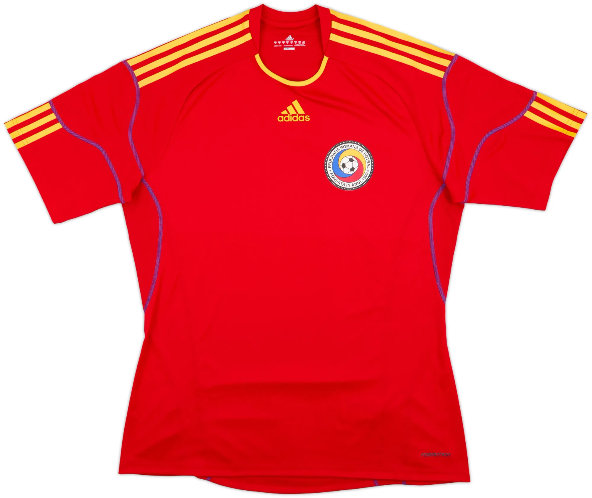 adidas Romania Mens SS Player Issue Away Shirt 2010