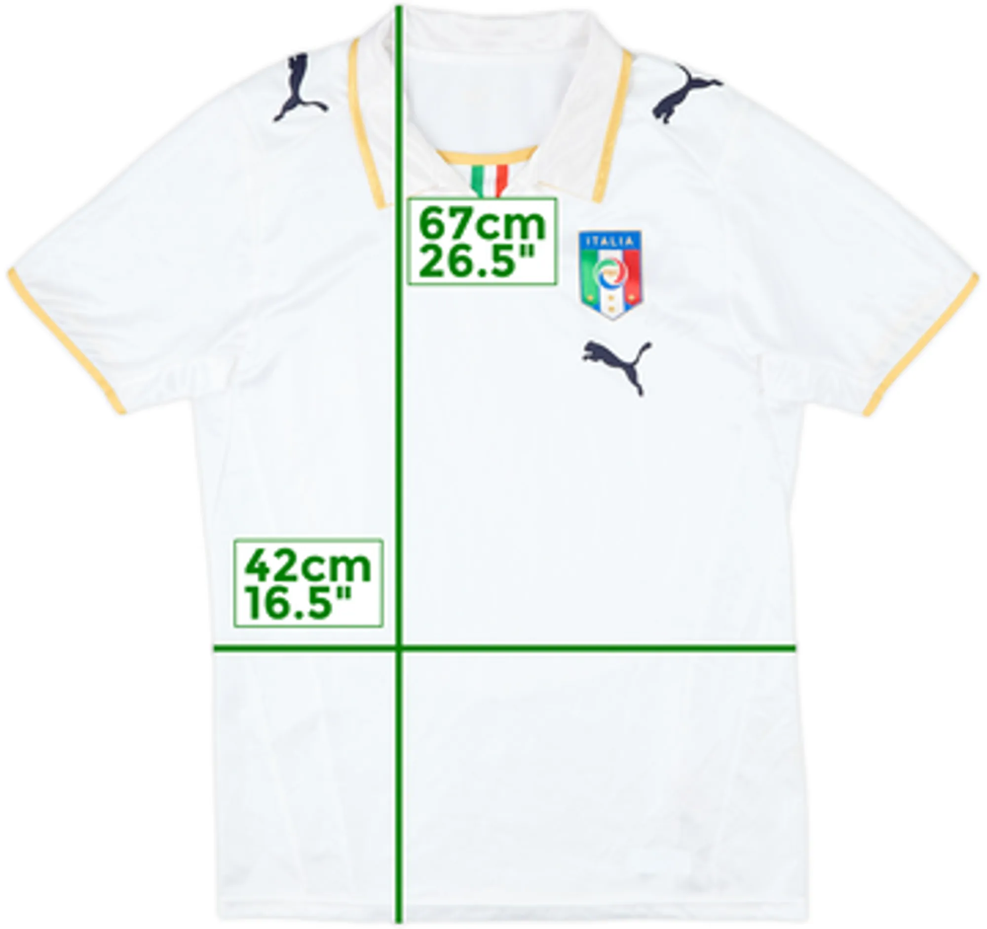 Puma Italy Boys SS Away Shirt 2007