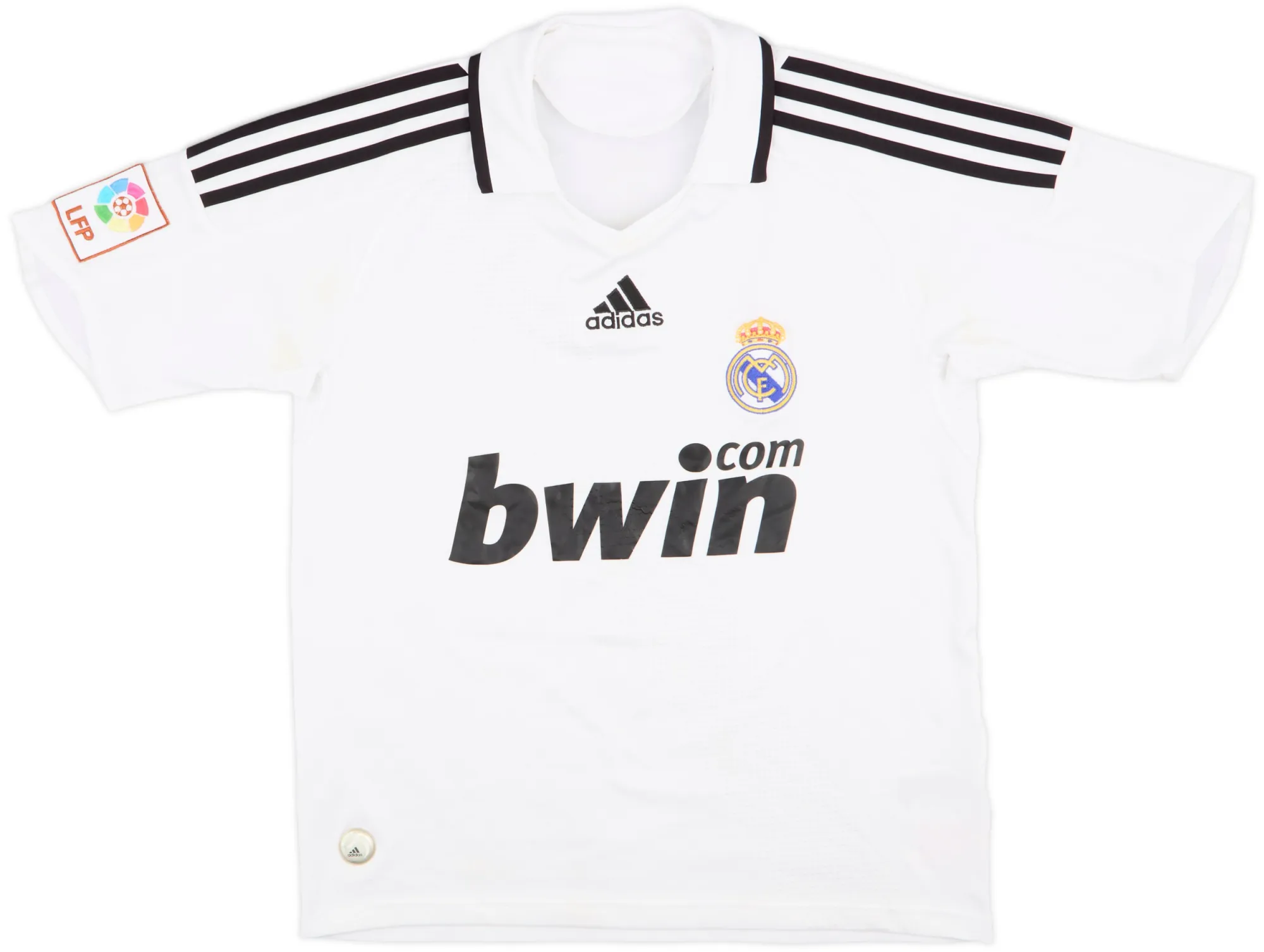 adidas Real Madrid Boys SS Home Shirt 2008/09
