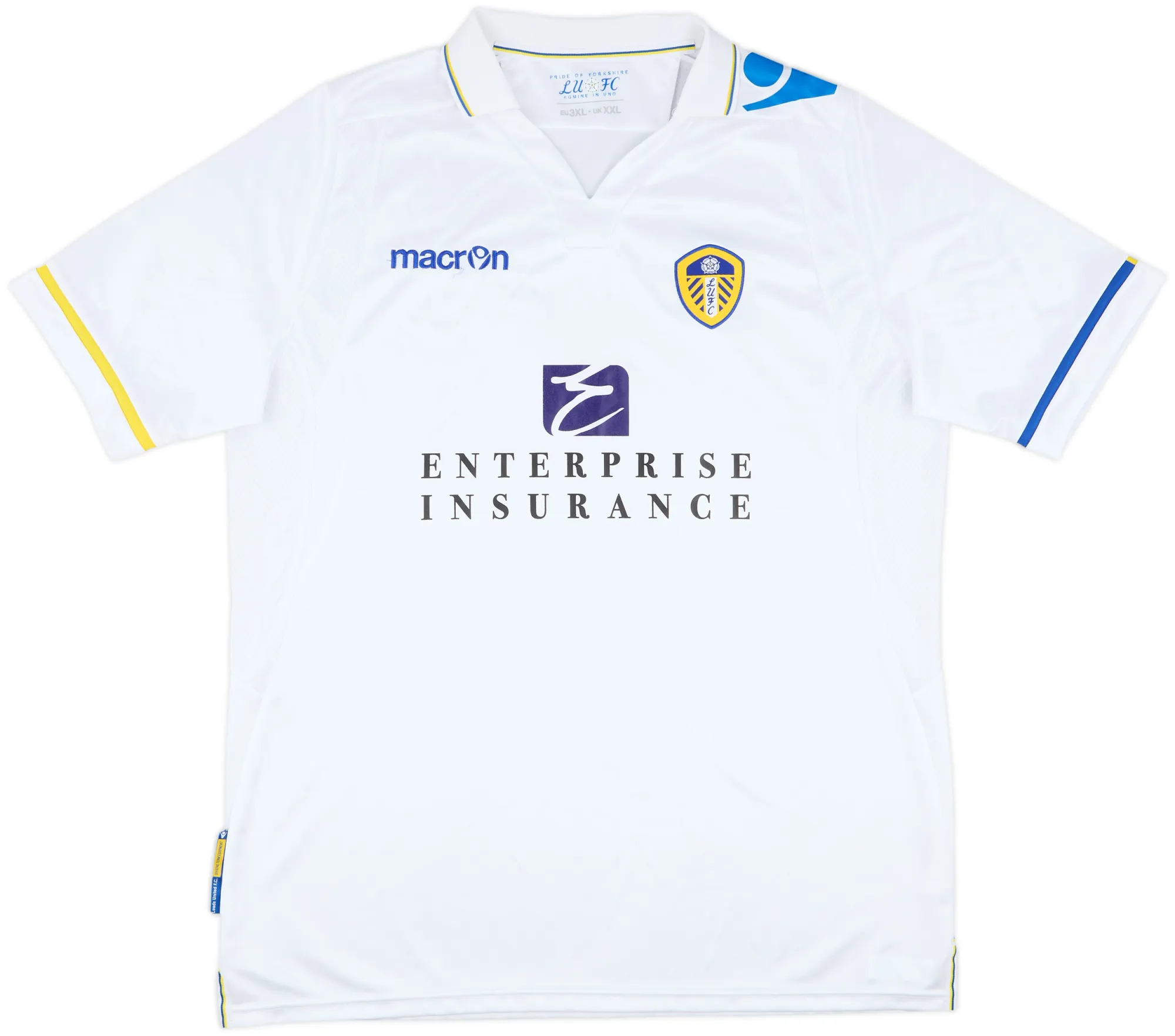 Macron Leeds United Mens SS Home Shirt 2011/12