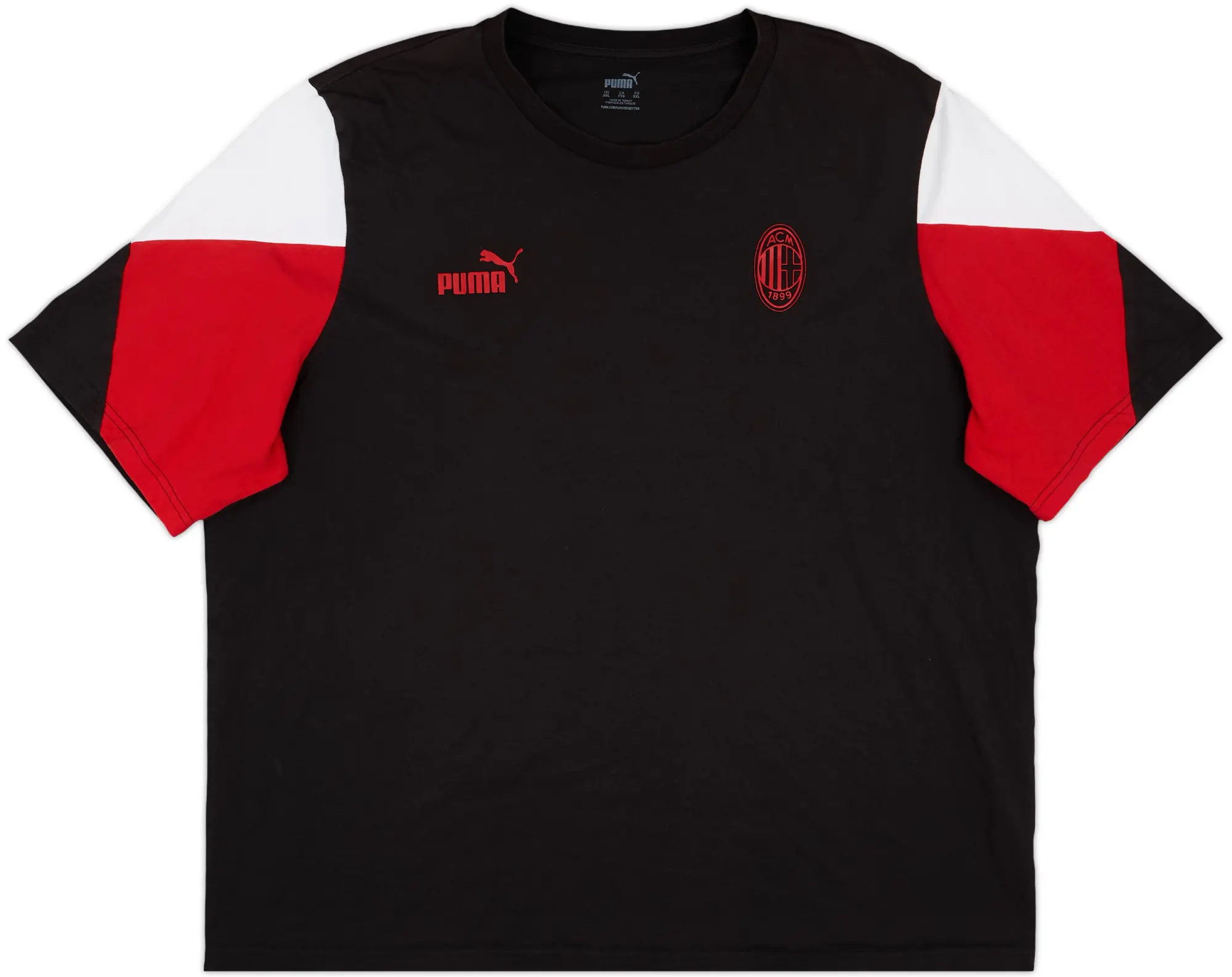 2021-22 AC Milan Puma Cotton Tee - 9/10 - (XXL)