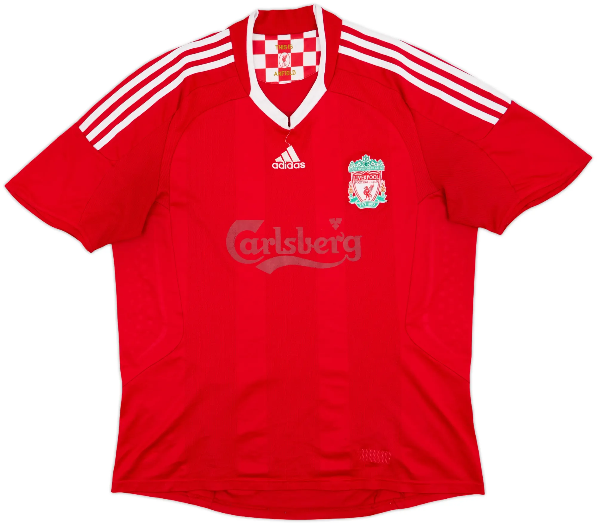 adidas Liverpool Mens SS Home Shirt 2008/10