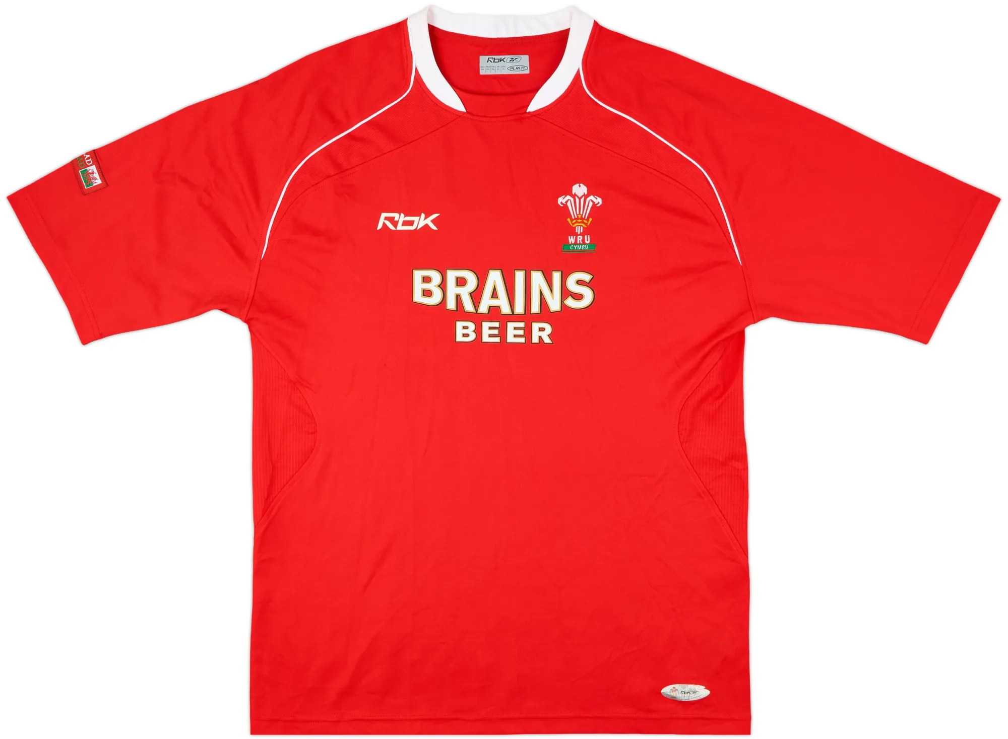 Reebok Wales Mens SS Home Shirt 2007