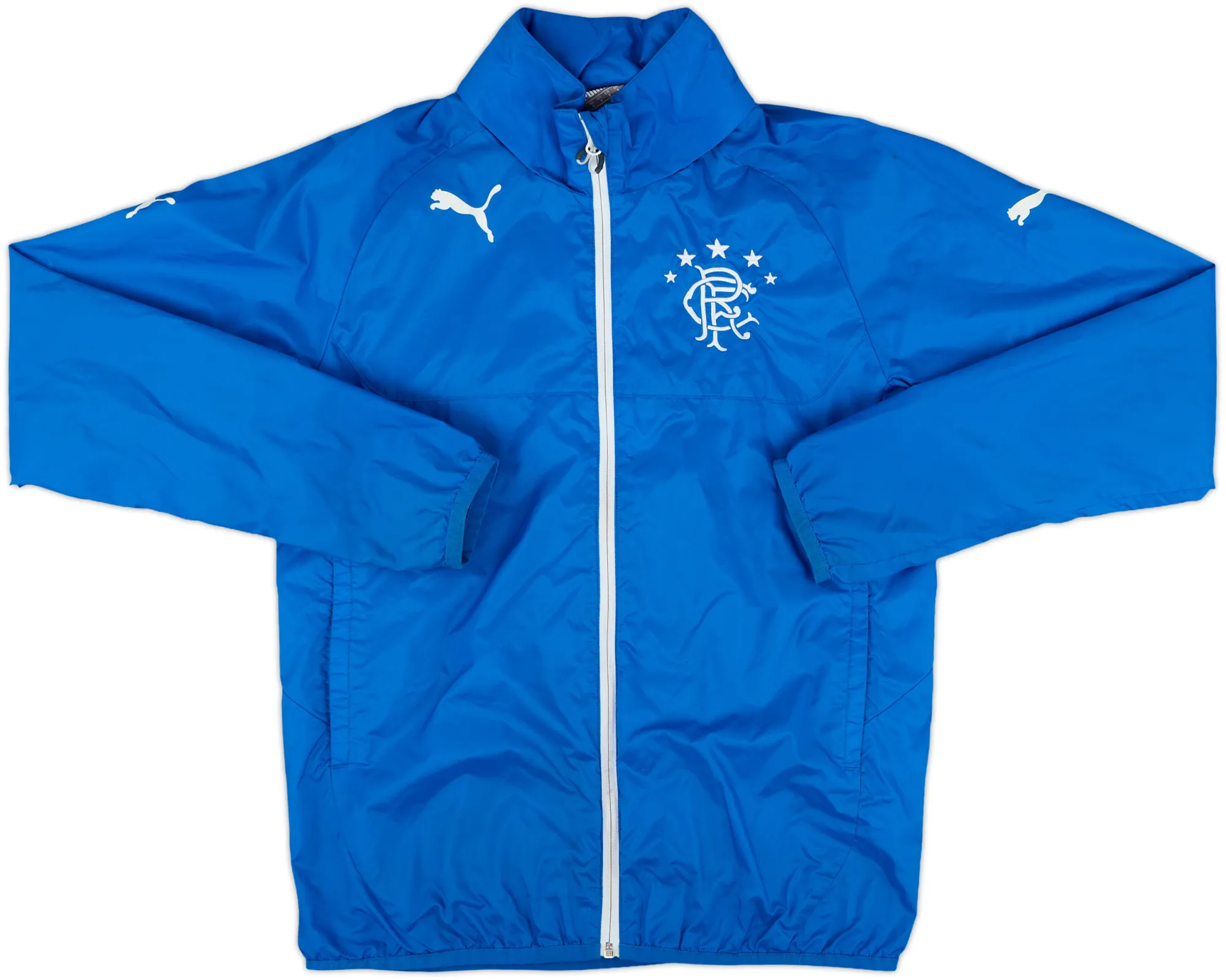 2016-17 Rangers Puma Hooded Rain Jacket - 9/10 - (S)