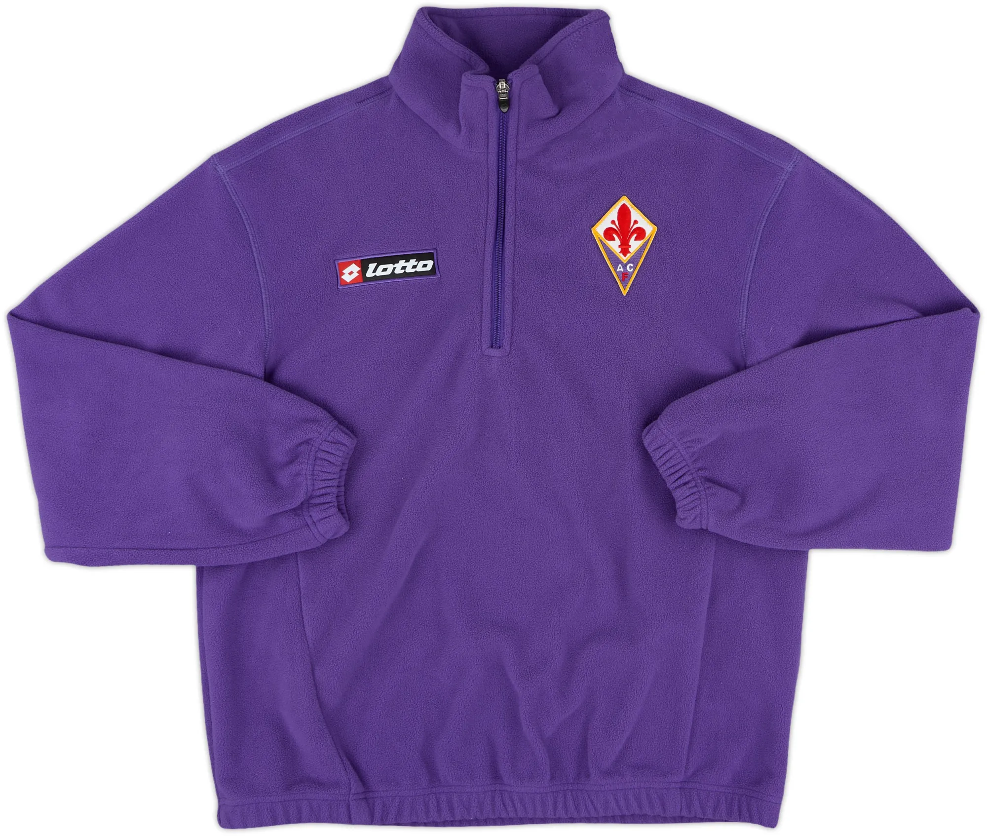 2005-06 Fiorentina Lotto 1/4 Zip Fleece Top - 10/10 - (L.Boys)
