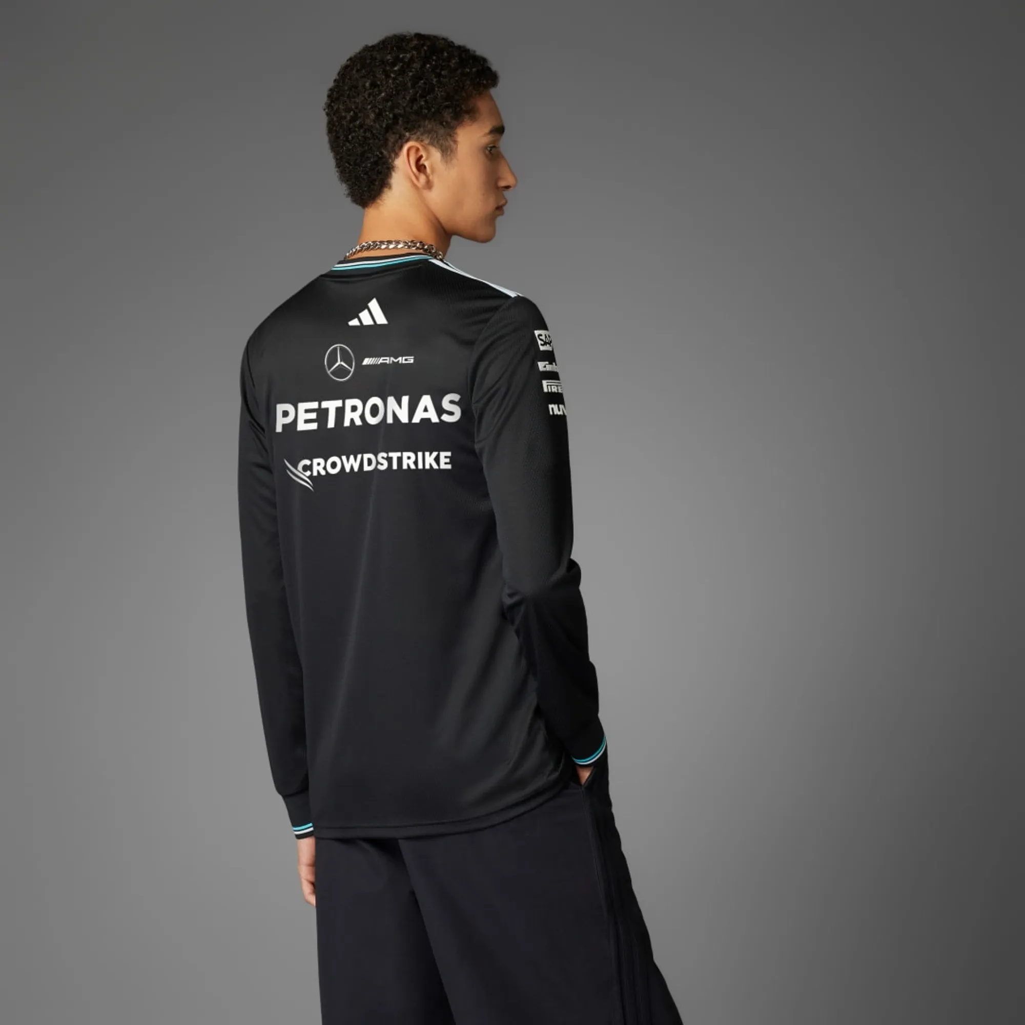 adidas AMG PETRONAS FORMULA オーセンティック ロンT adidas MERCEDES - AMG PETRONAS FORMULA ONE TEAM DRIVER JERSEY