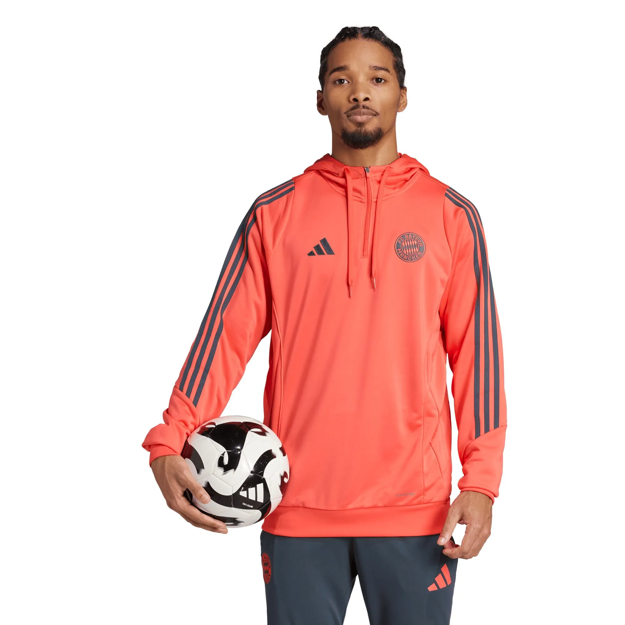 FC Bayern adidas Training Hoodie - Pink