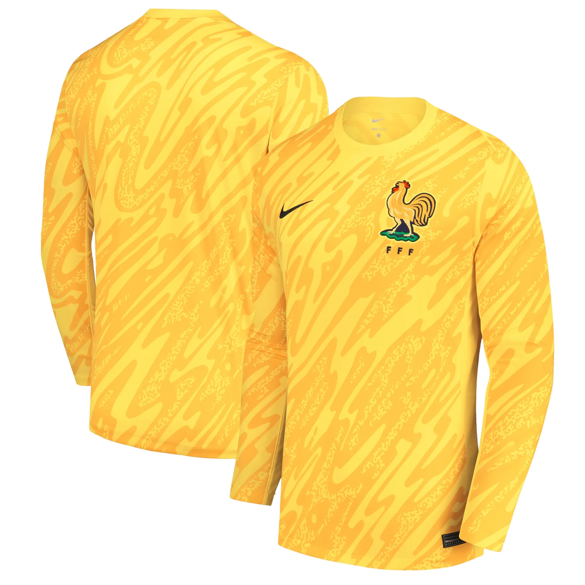 France Nike Stadium Goalkeeper Shirt - 2024 - Long Sleeve - No Star