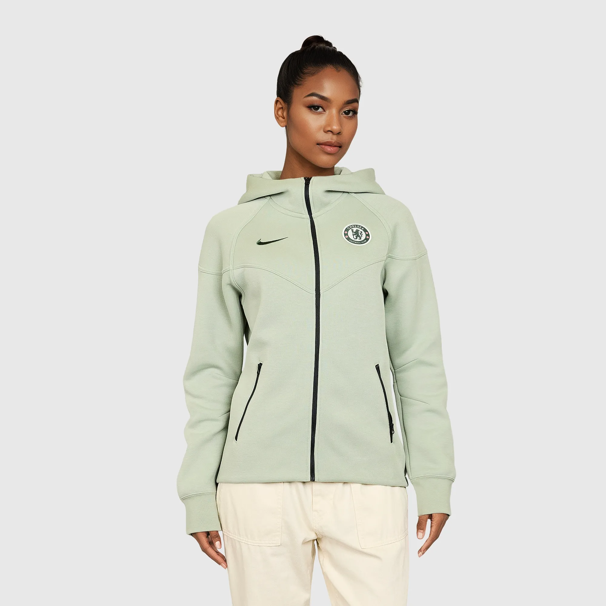 Chelsea Nike Tech Fleece Full Zip Hoodie - Jade Horizon - Womens