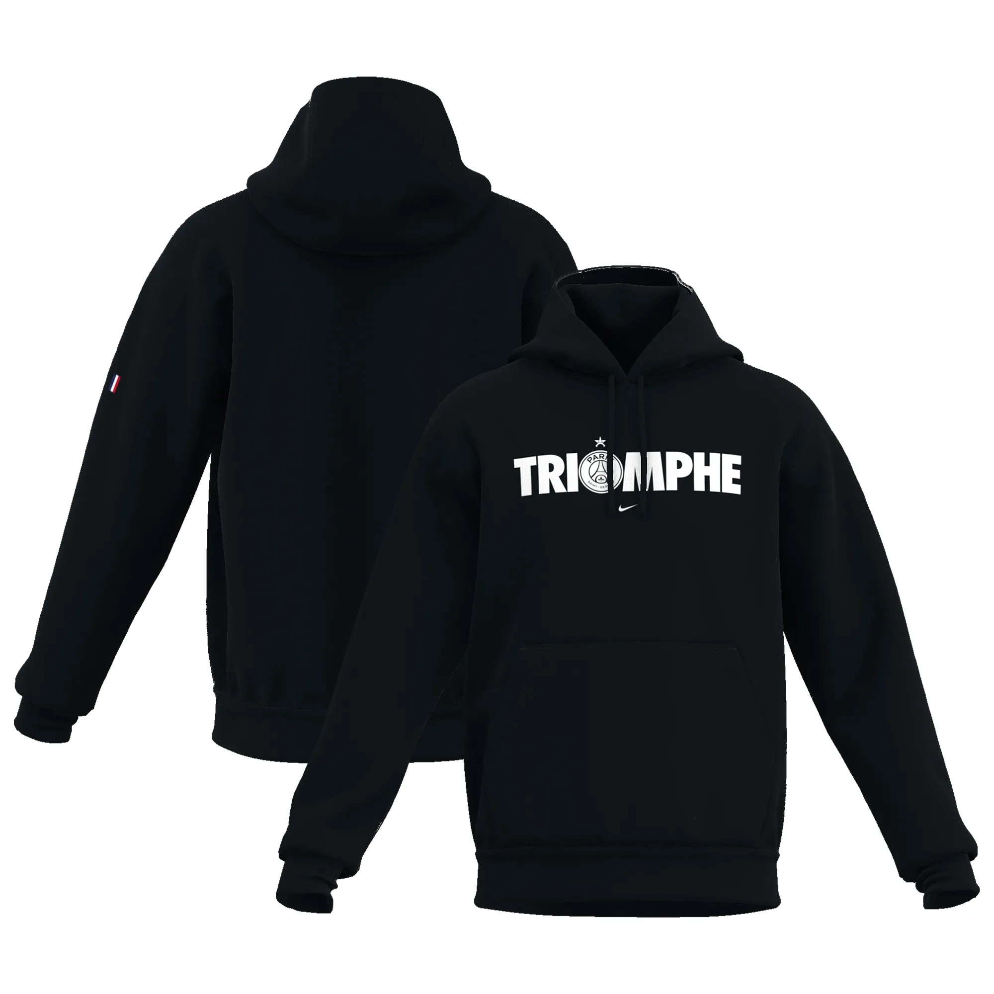 PSG Nike UCL TRIOMPHE Hoodie - Black - Mens