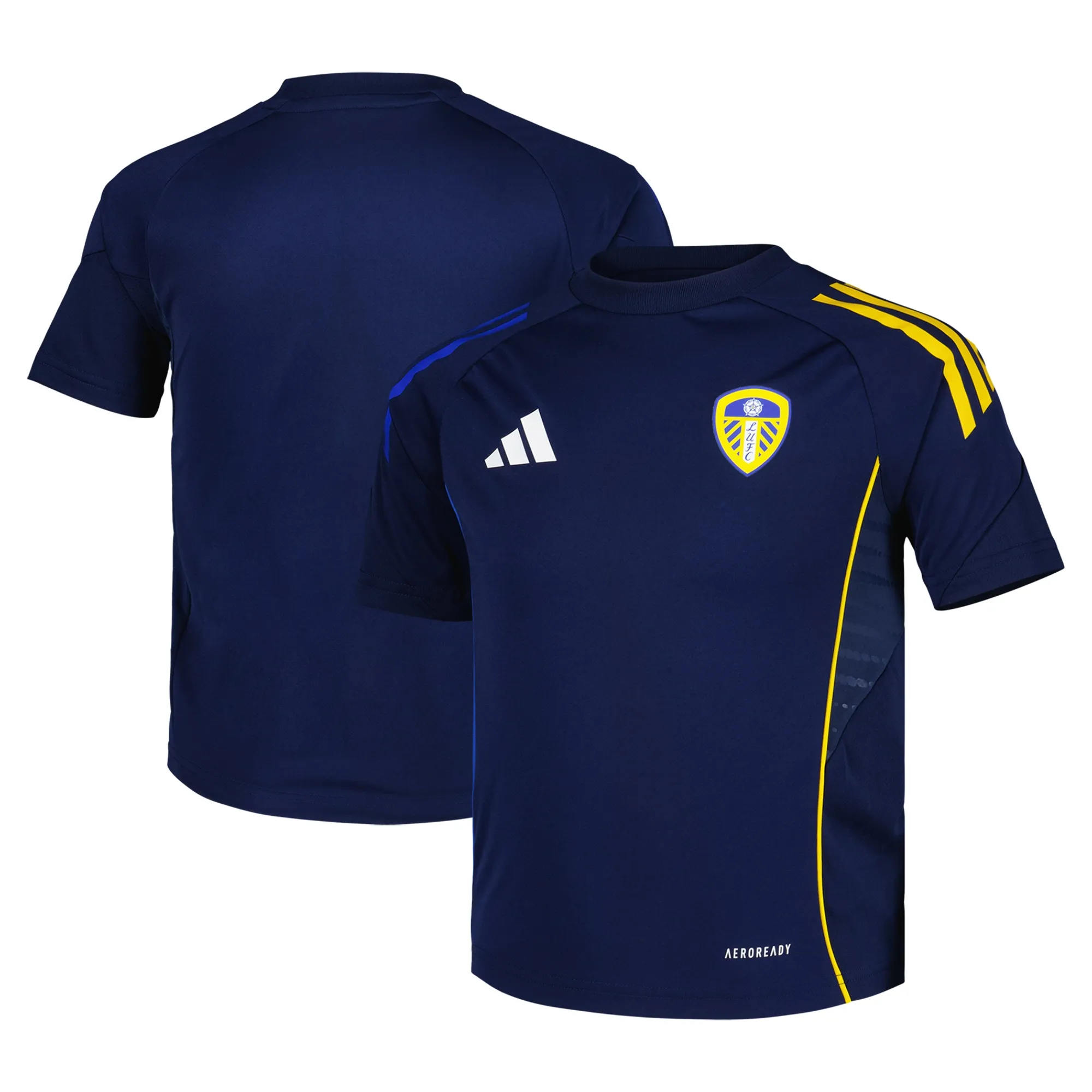 Leeds United adidas Training Jersey - Navy - Kids