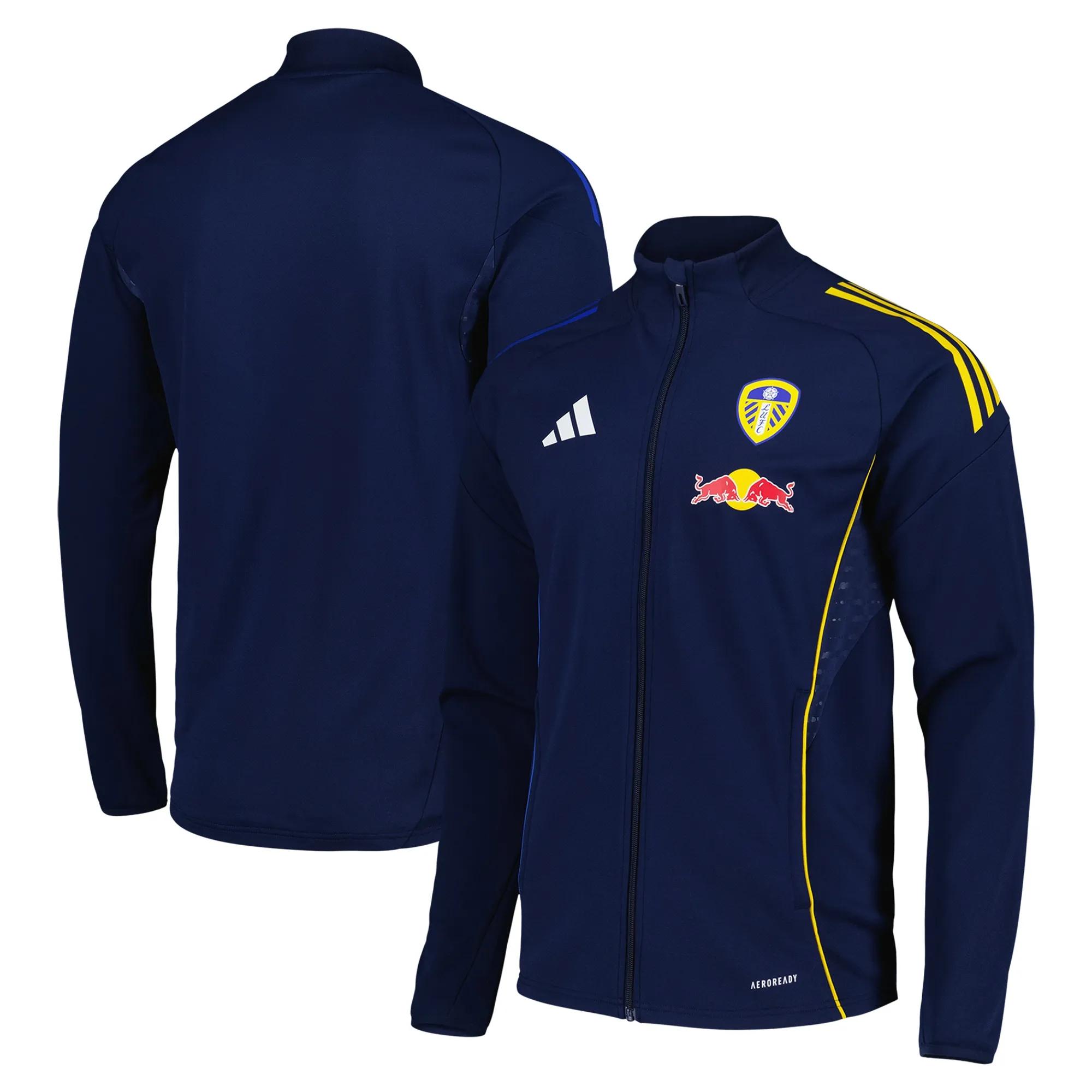 Leeds United adidas Training Track Jacket - Navy