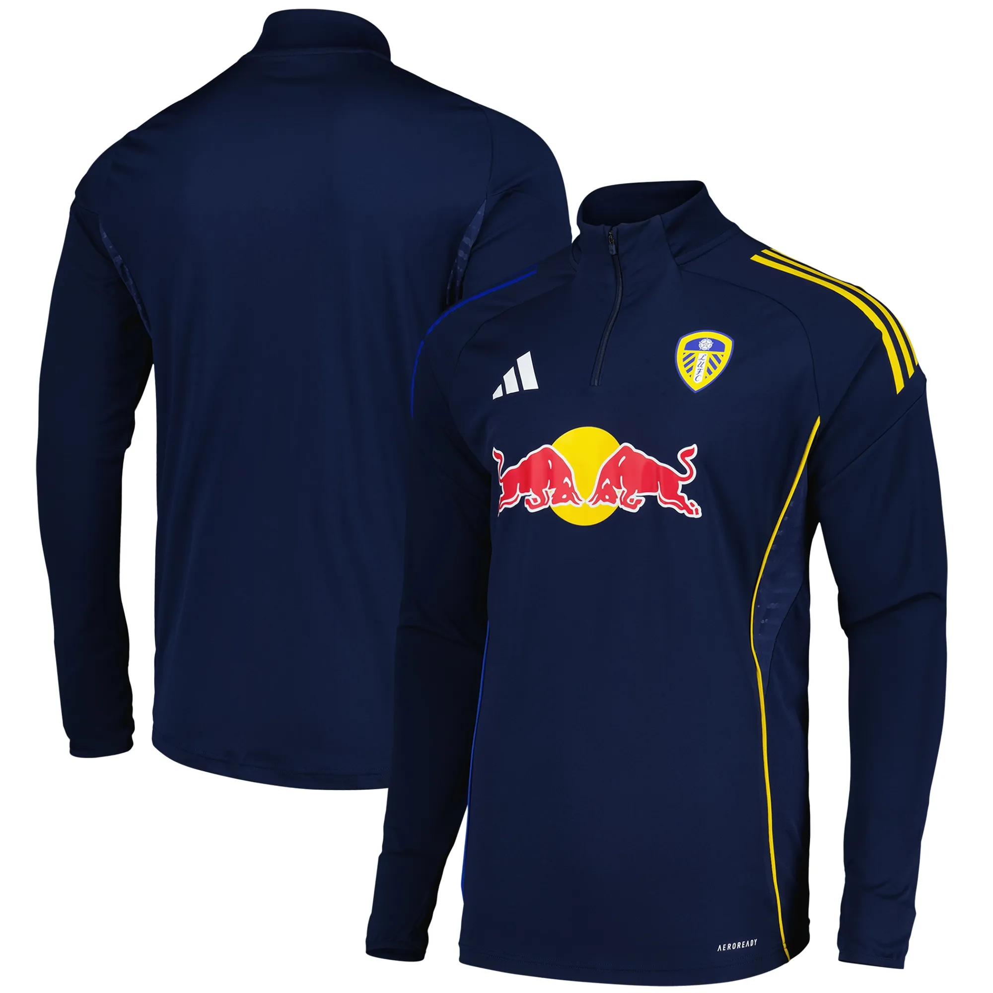 Leeds United adidas Training Top - Navy