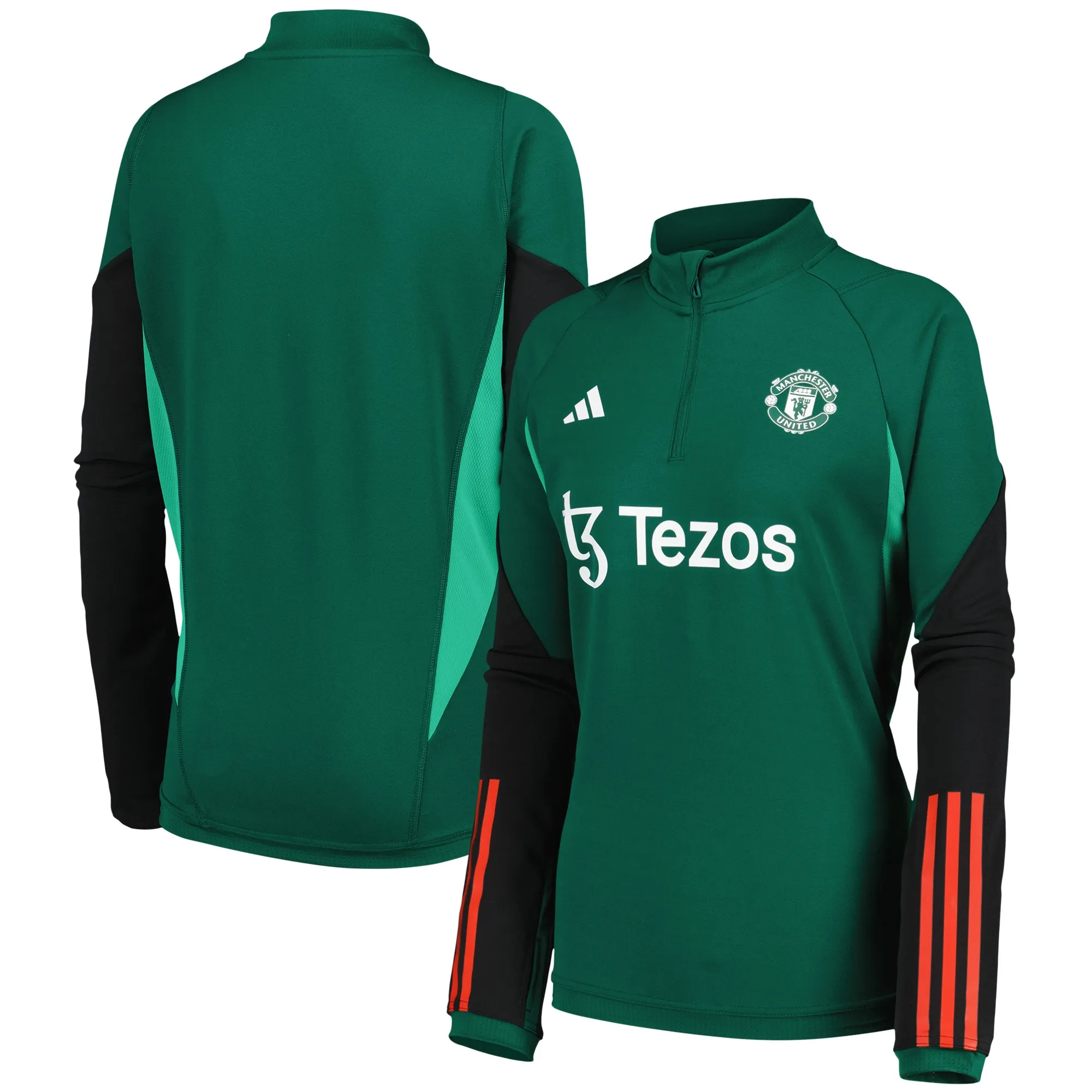Manchester United adidas Training Top - Green - Womens