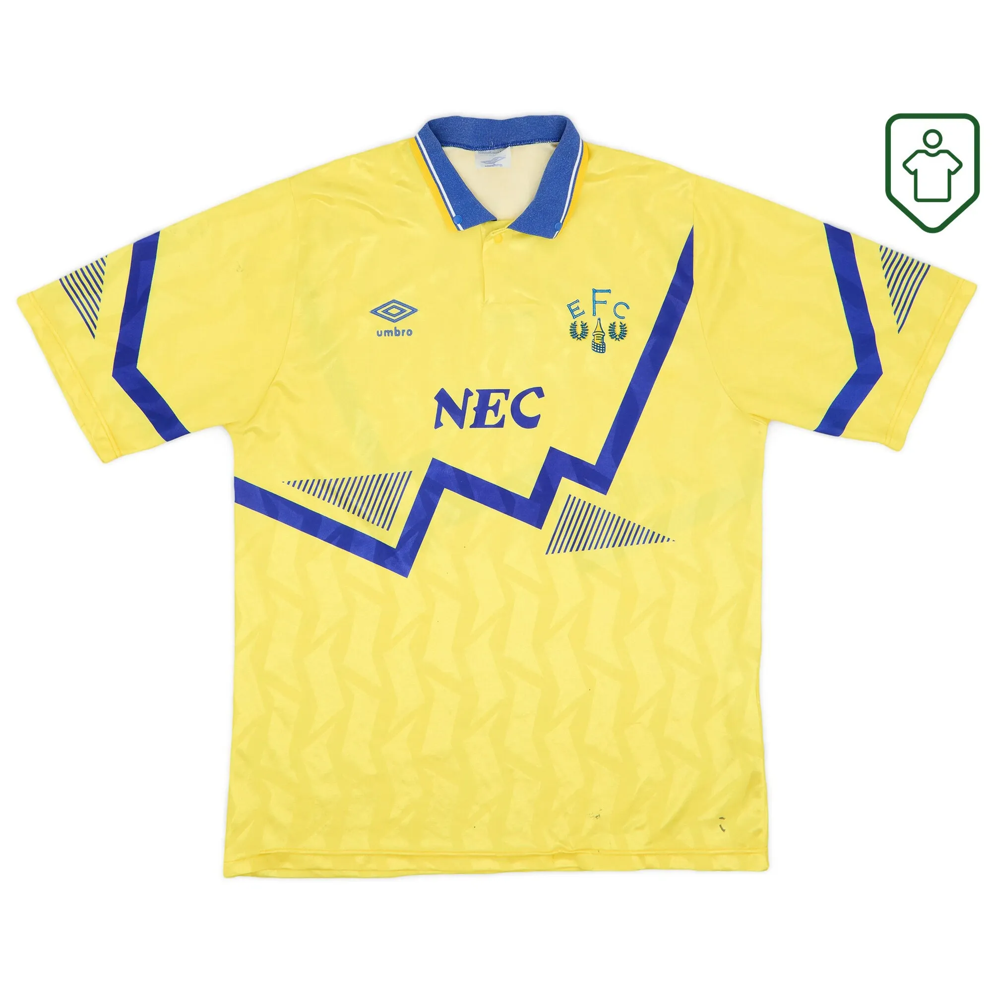 Everton Umbro Away Shirt 1990-92 - Very Good - 6/10