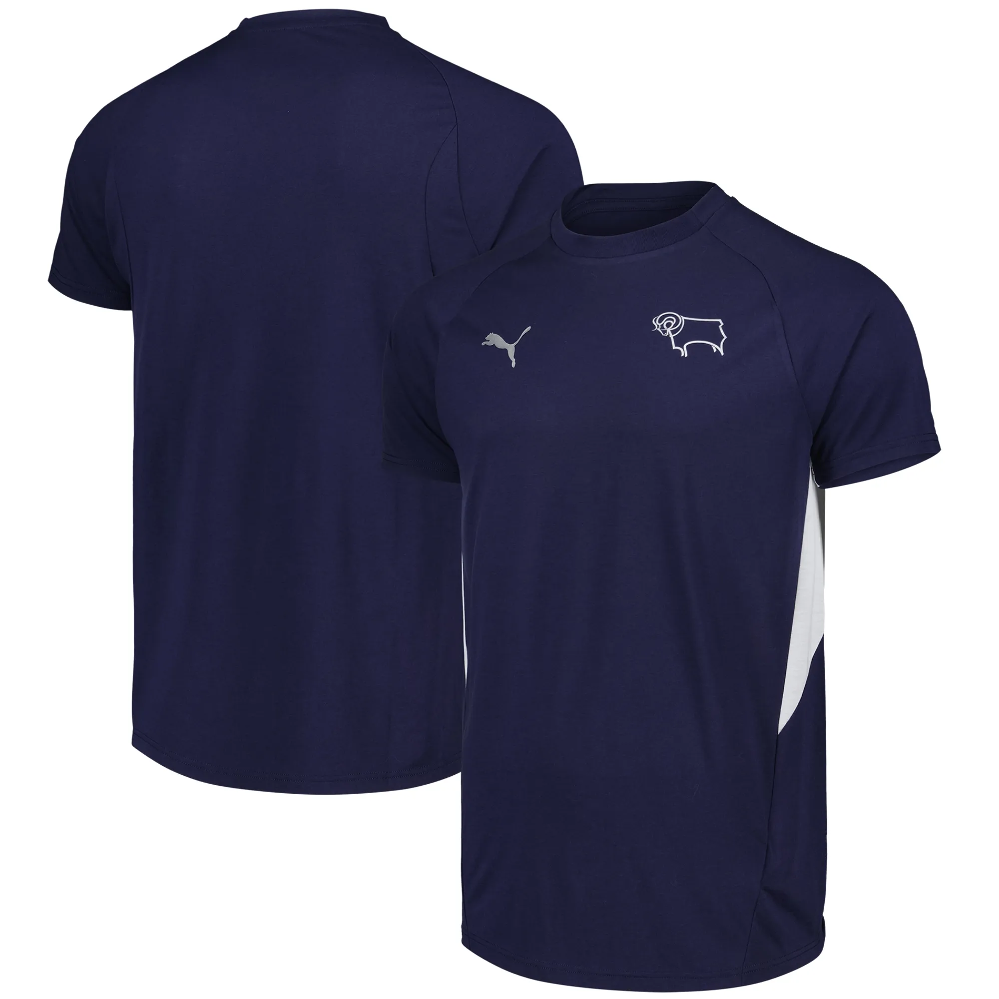 Derby County PUMA Travel T-Shirt - Navy