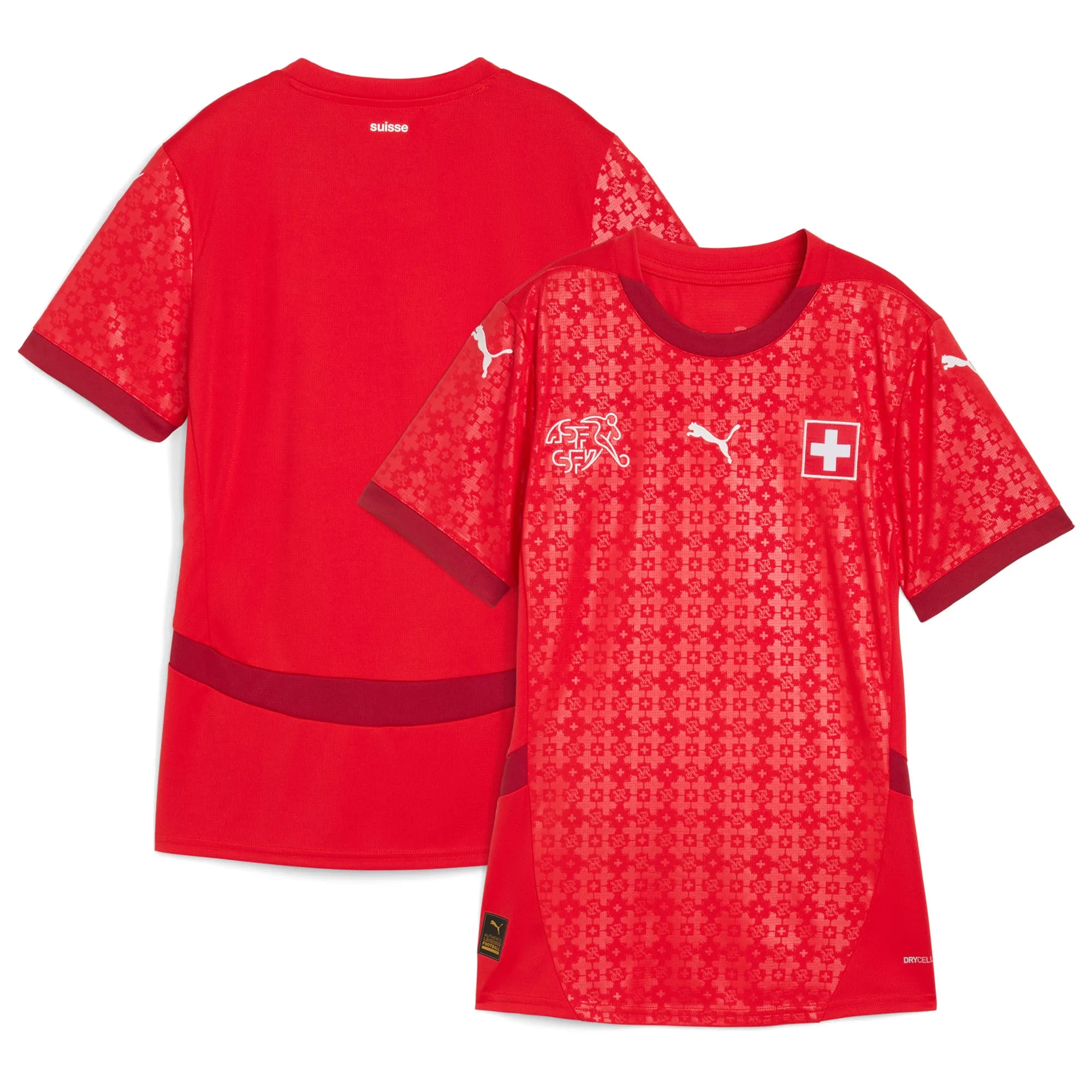 Switzerland Womens PUMA Home Shirt 25-26 - Womens