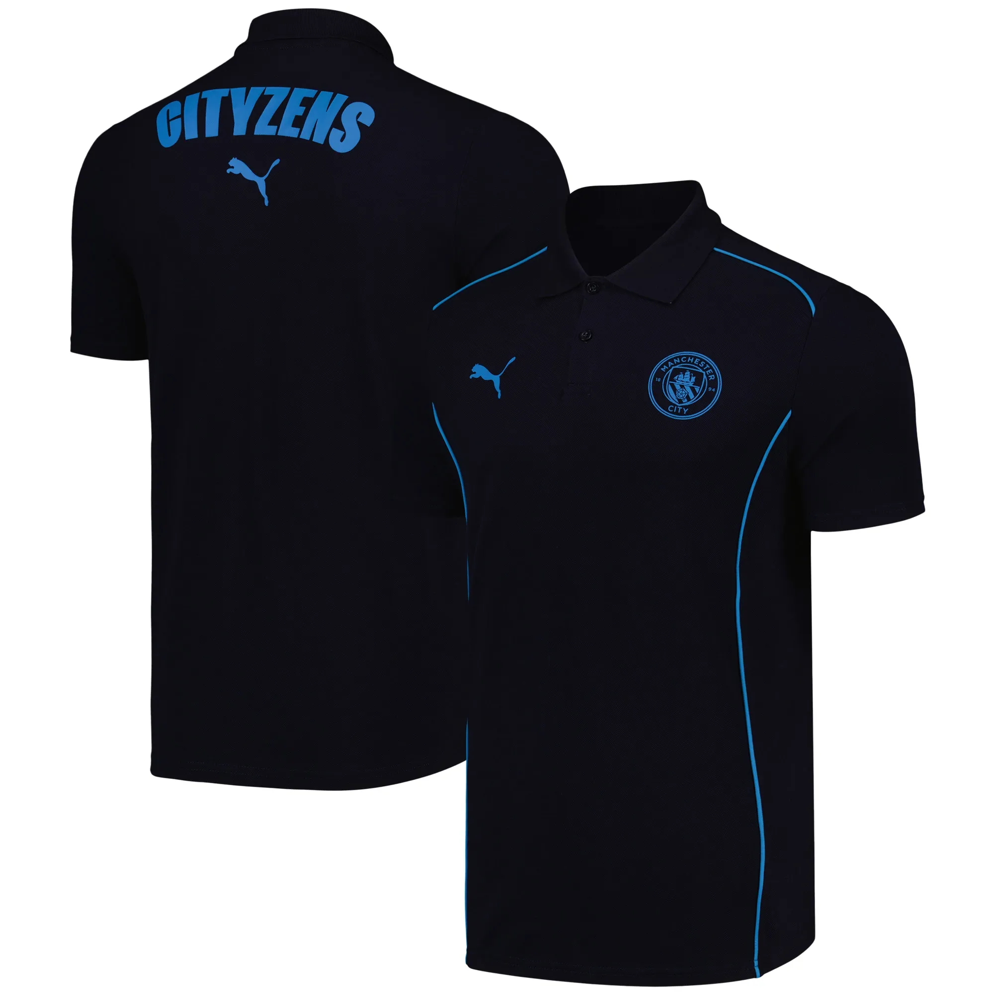 Manchester City PUMA Casuals Polo - Navy