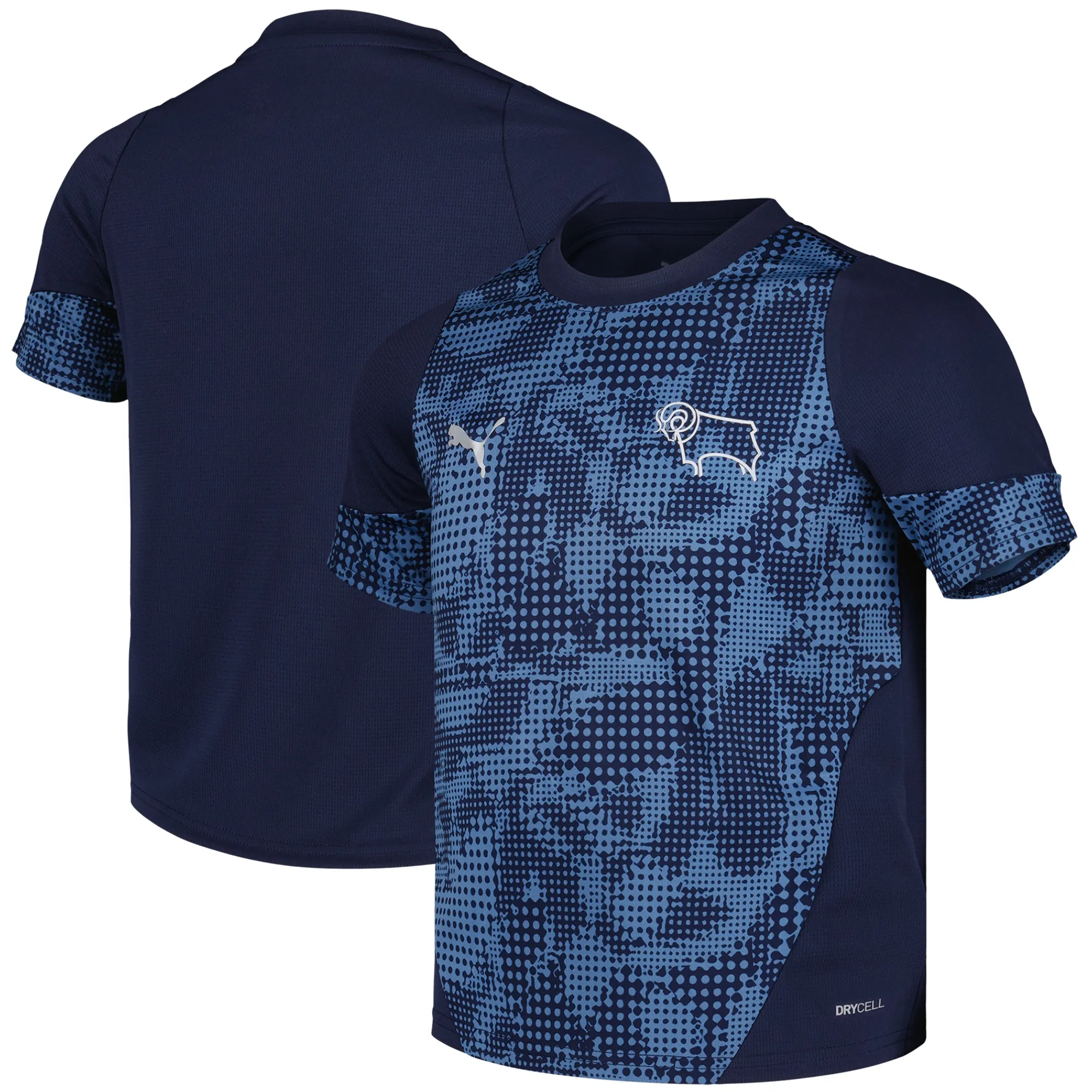 Derby County PUMA Training Jersey - Navy - Kids
