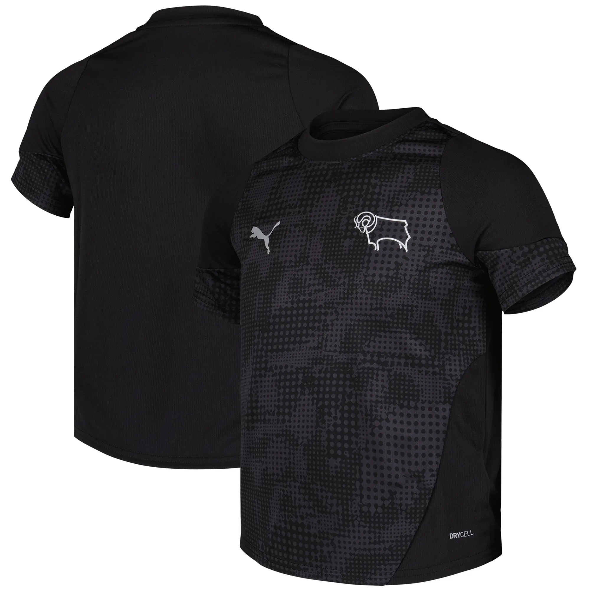 Derby County PUMA Training Jersey - Black - Kids