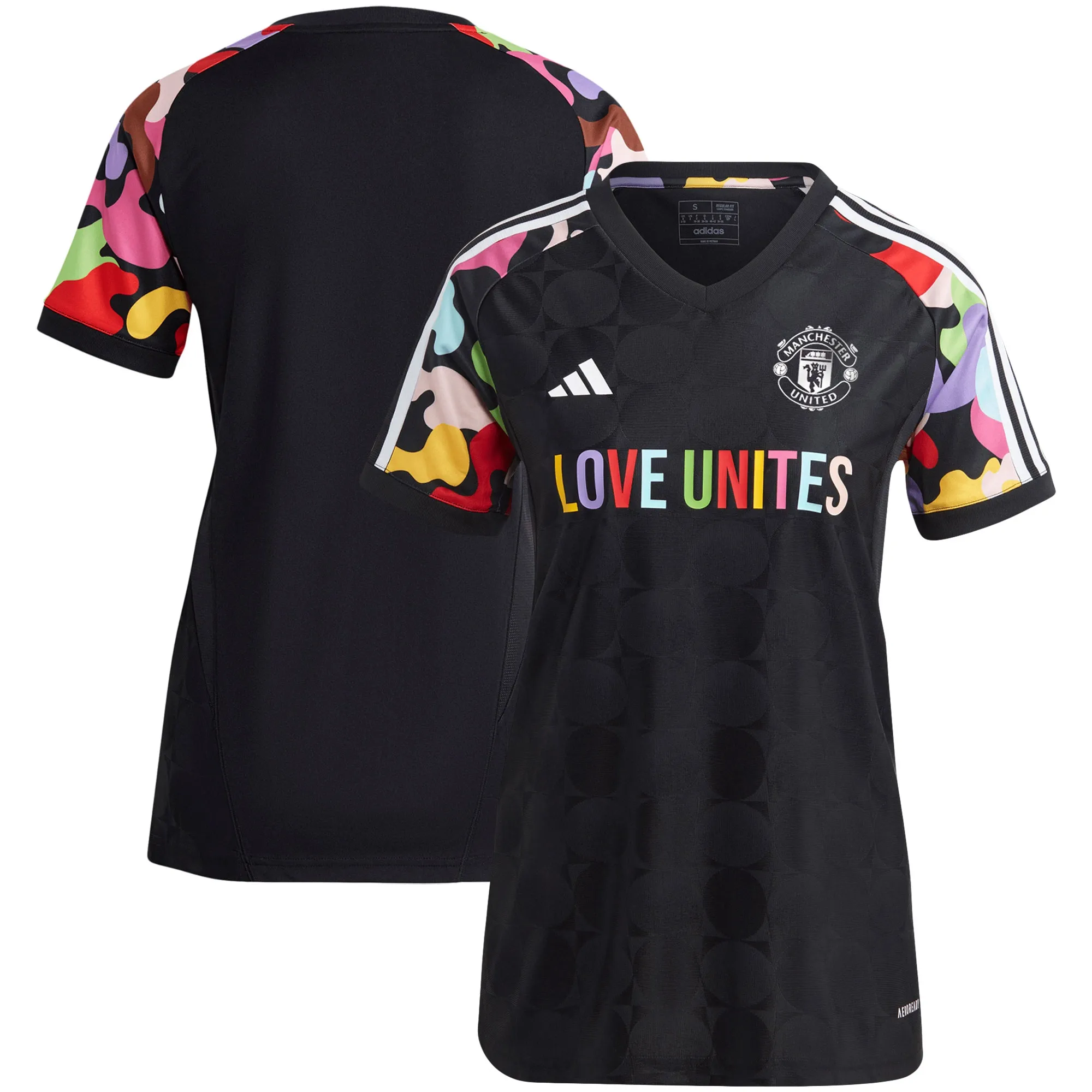 Manchester United adidas Love Unites Jersey - Black - Womens