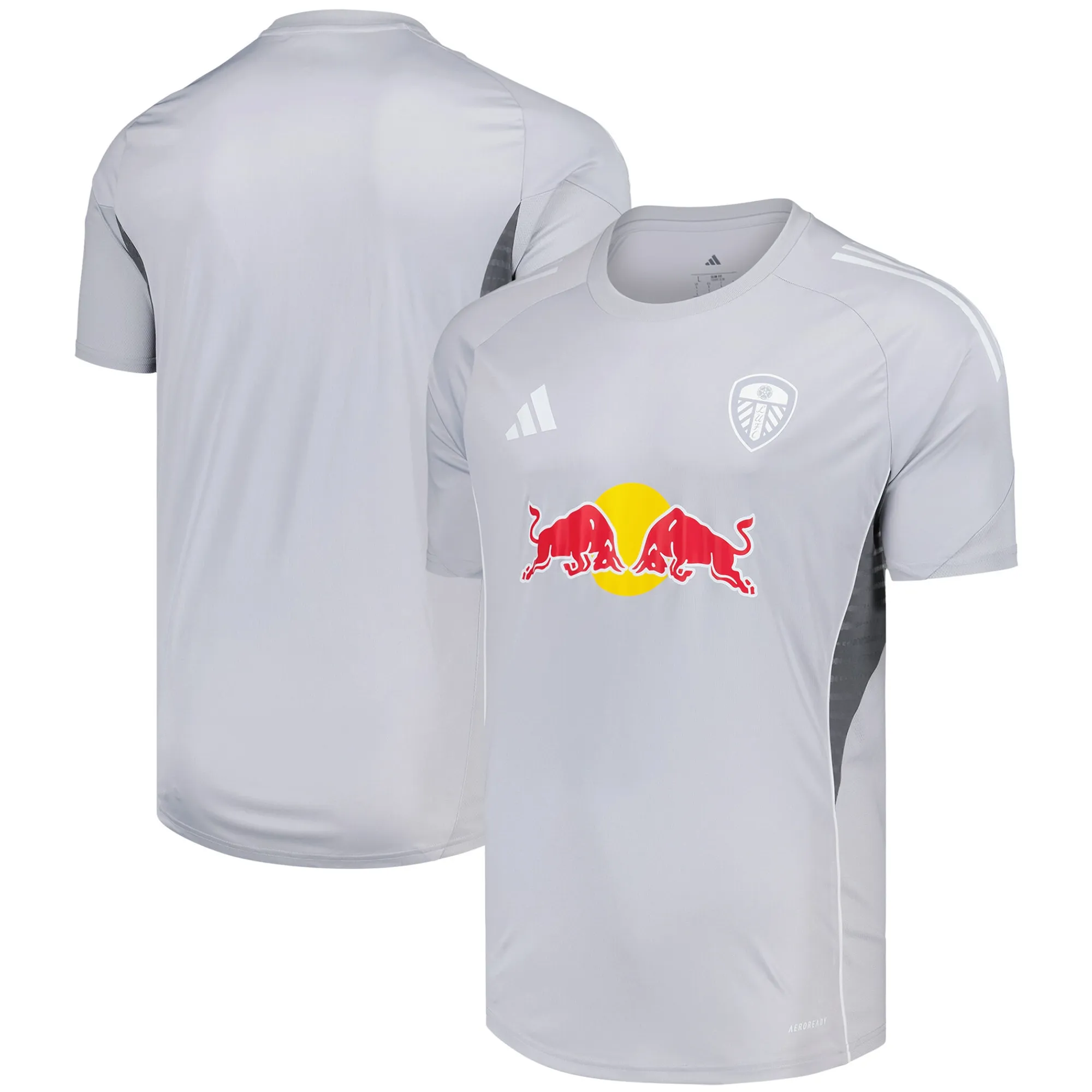Leeds United adidas Training Jersey - Grey