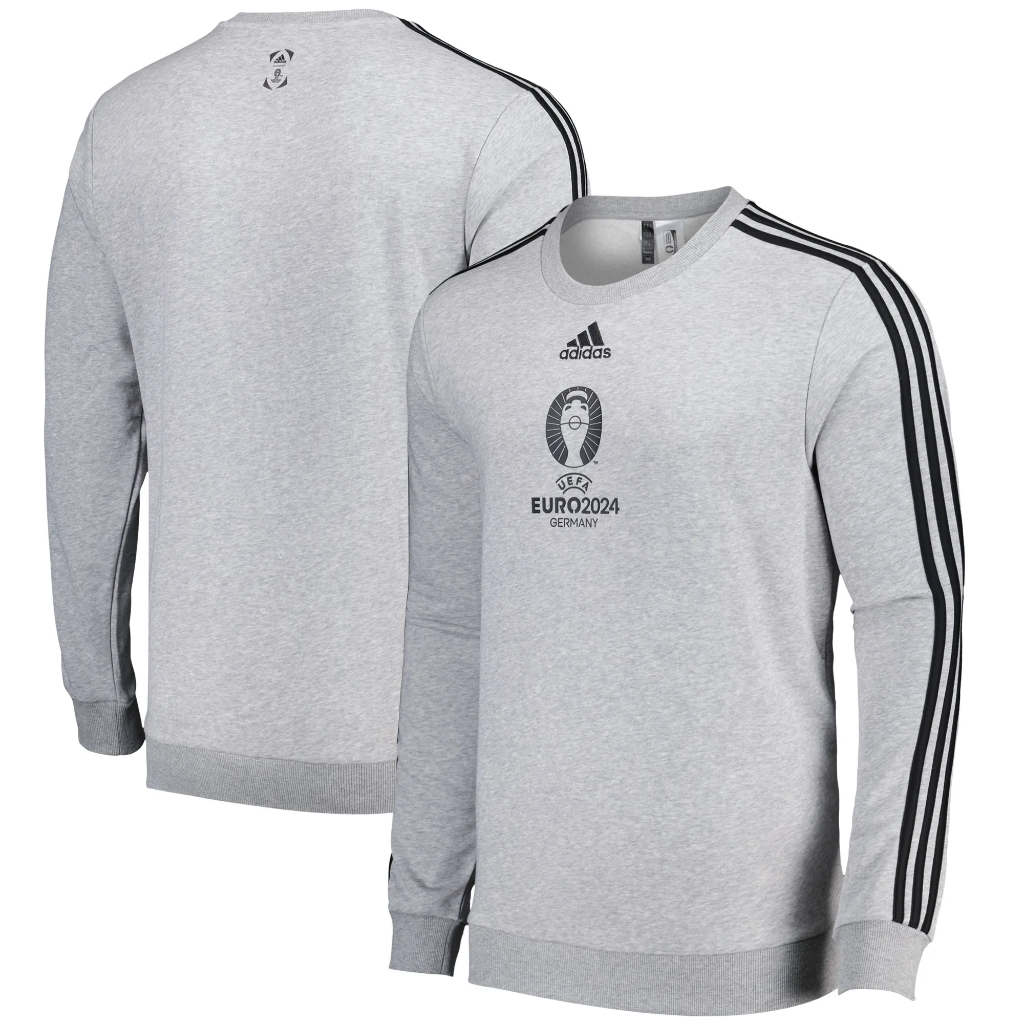 adidas Euro 2024 Crew Sweater - Grey