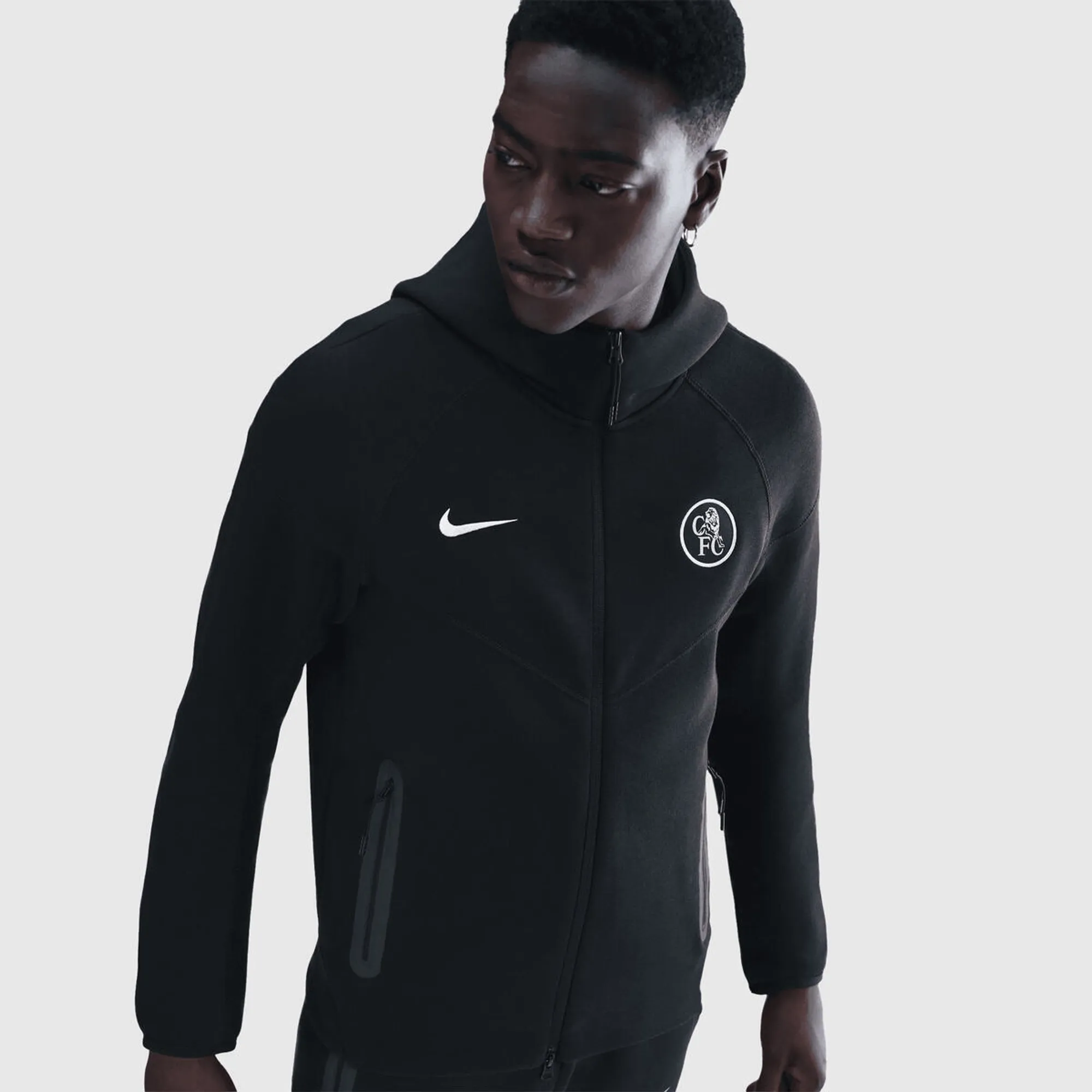 Chelsea Nike Tech Fleece Jacket - Black