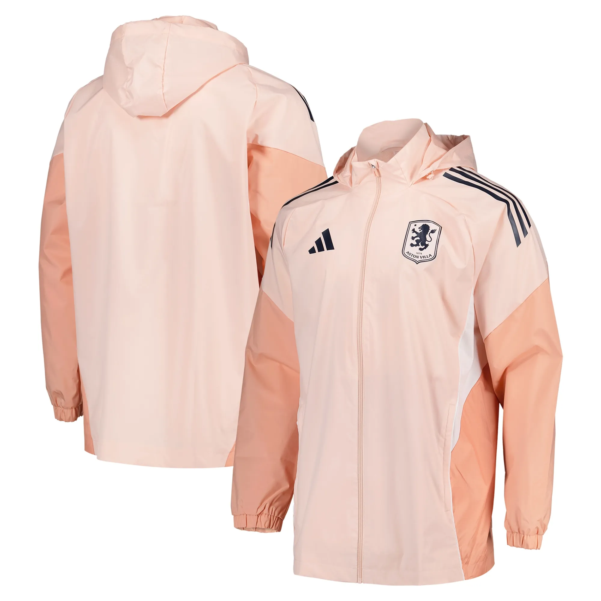 Aston Villa adidas Training All Weather Jacket - Pink