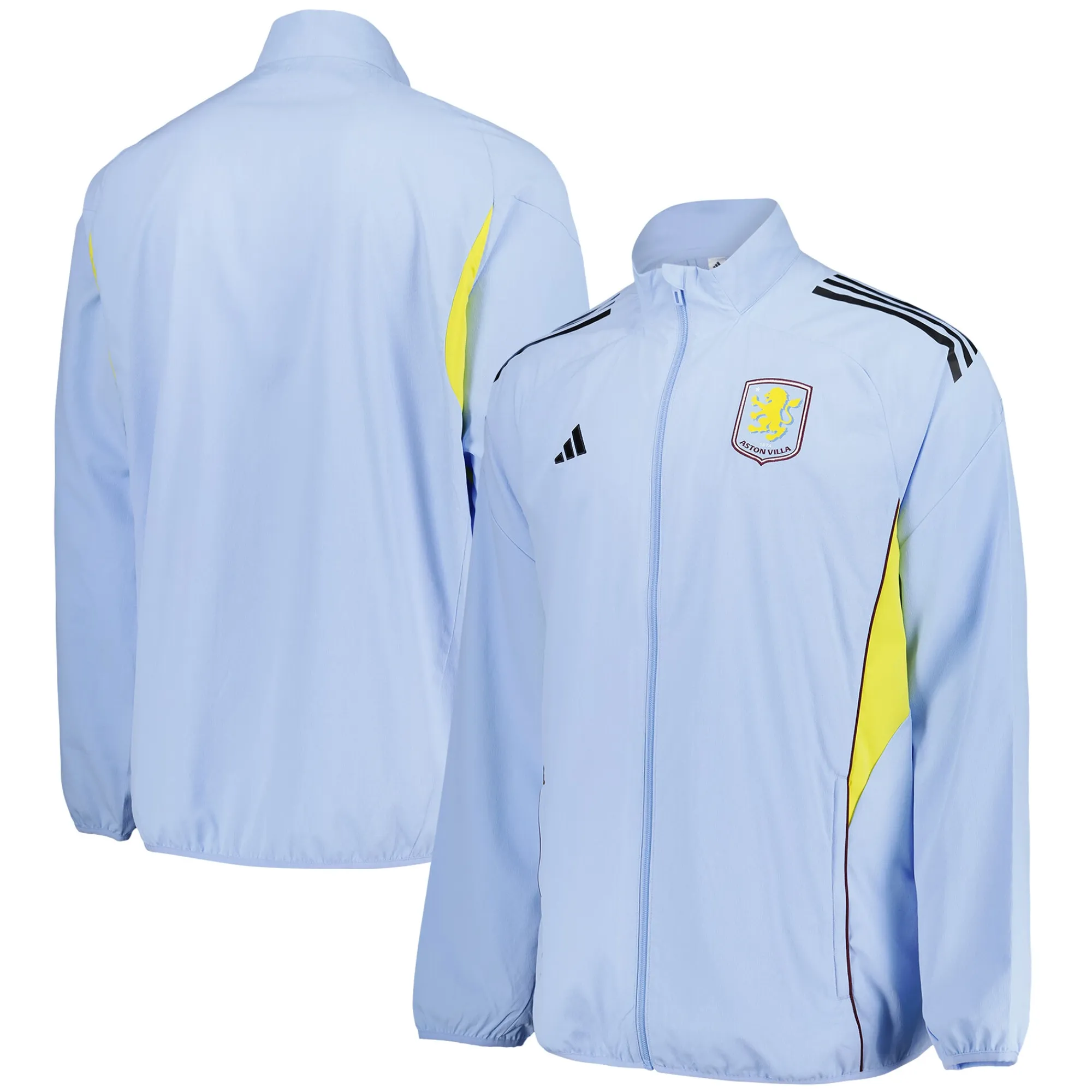 Aston Villa adidas Training Presentation Jacket - Light Blue