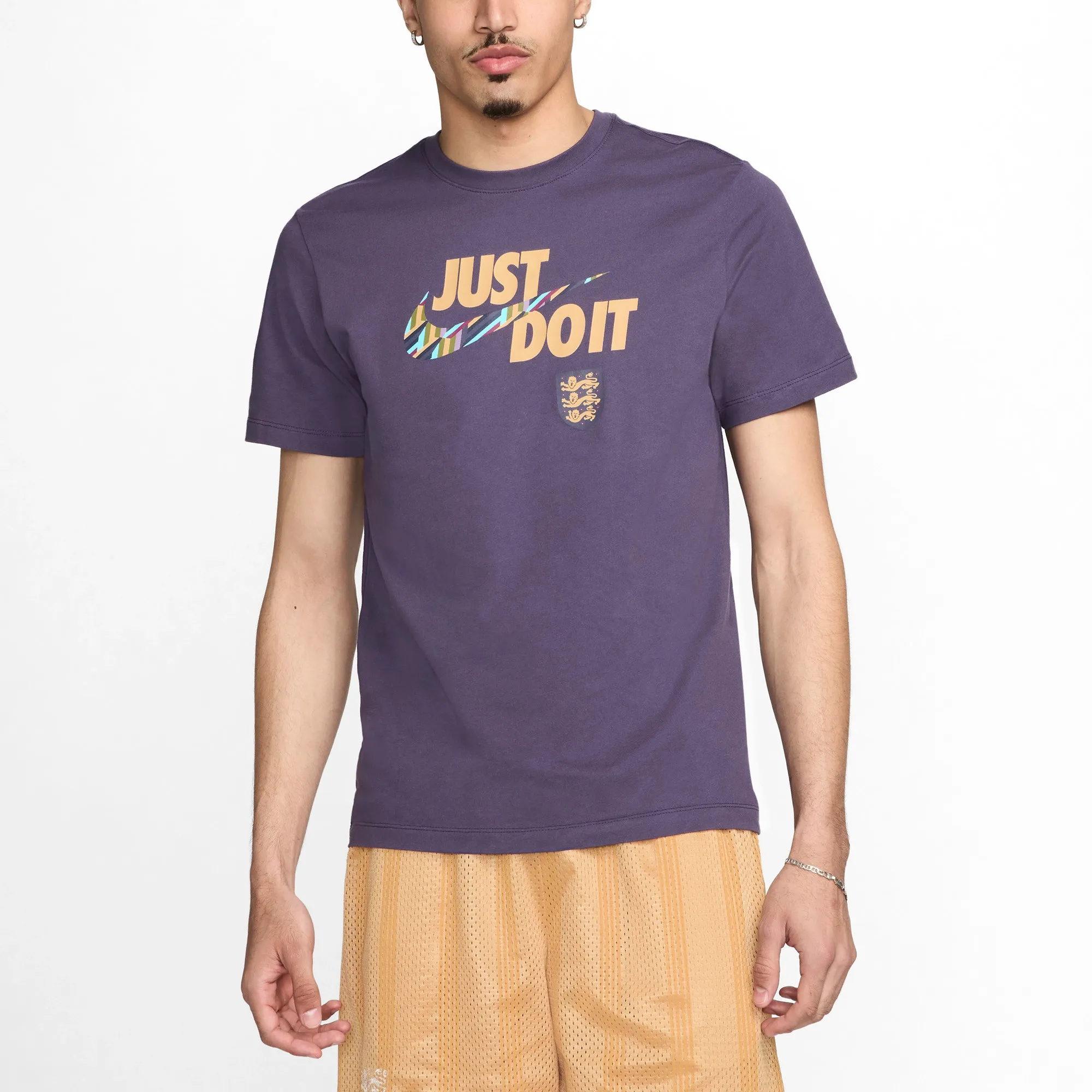 England Nike Just Do It T-Shirt - Dark Raisin