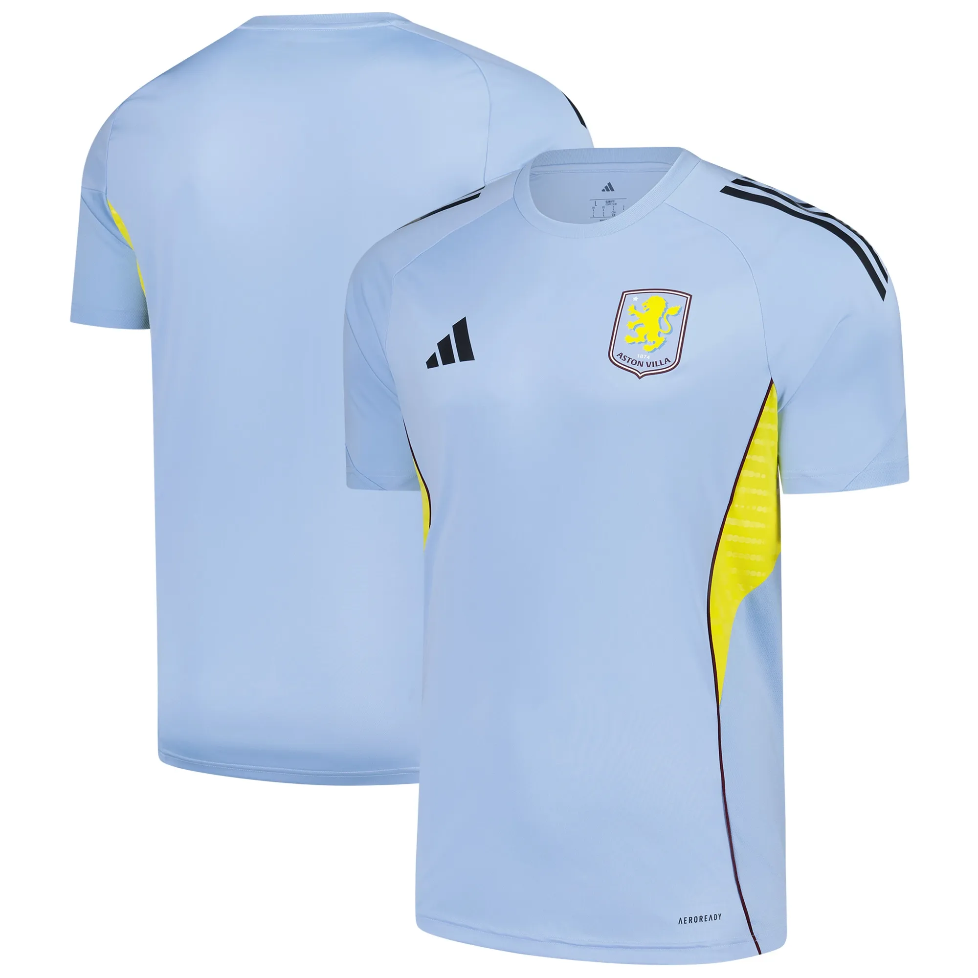 Aston Villa adidas Training Jersey - Light Blue