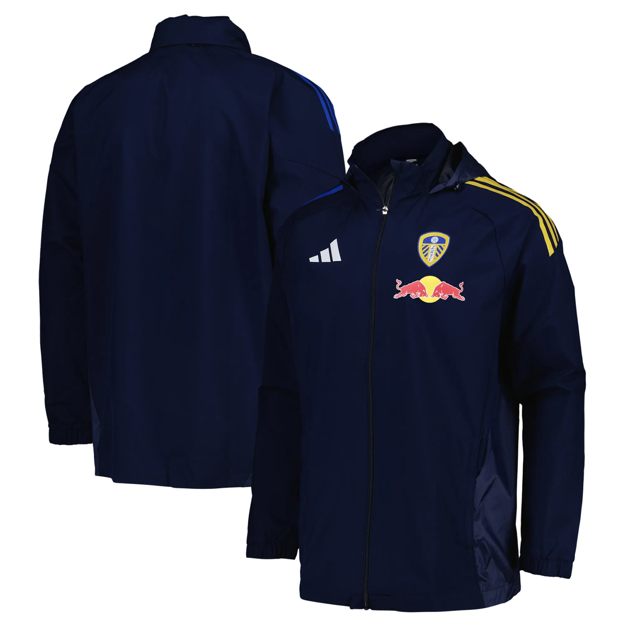 Leeds United adidas Training All Weather Jacket Navy JN8960