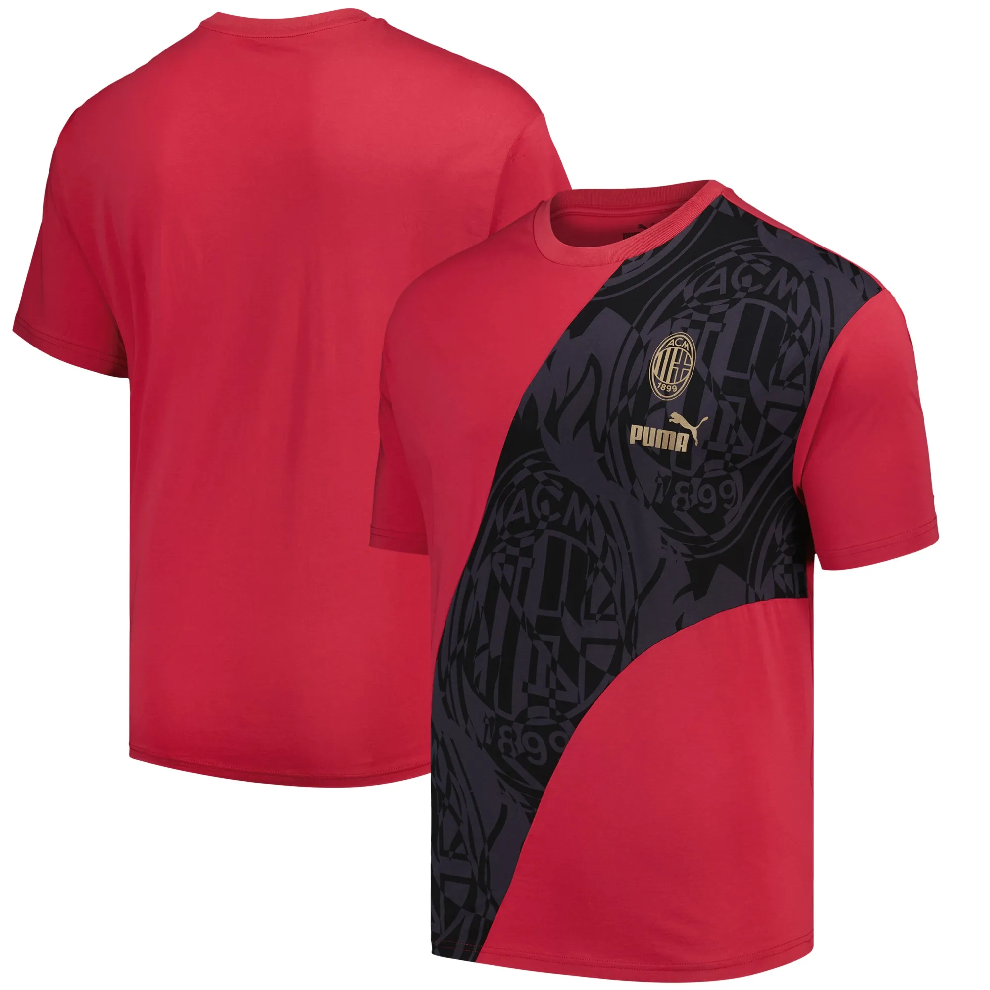 AC Milan PUMA ftblCulture+ Tee AOP - Red