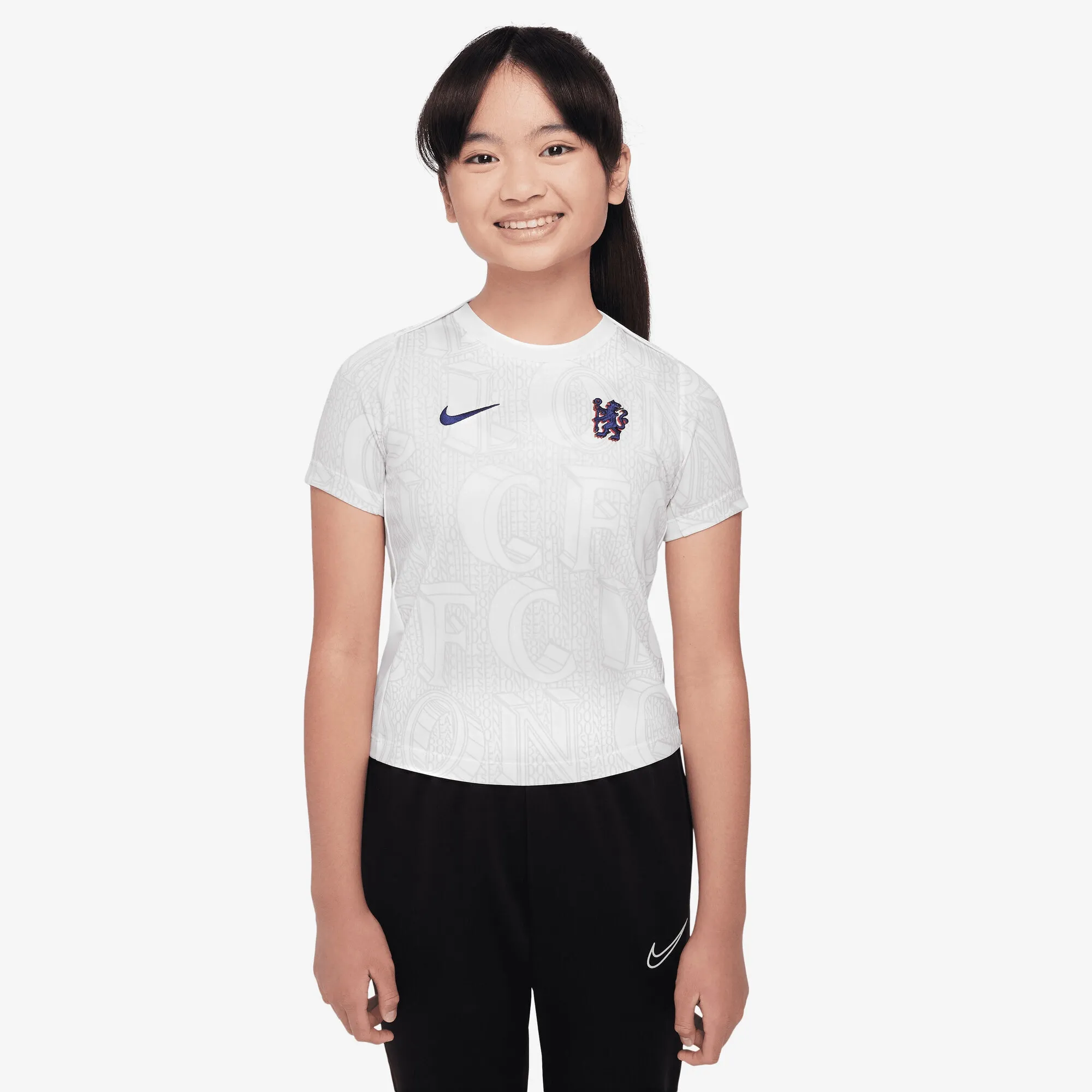 Chelsea Nike Pre Match Top - White - Little Kids