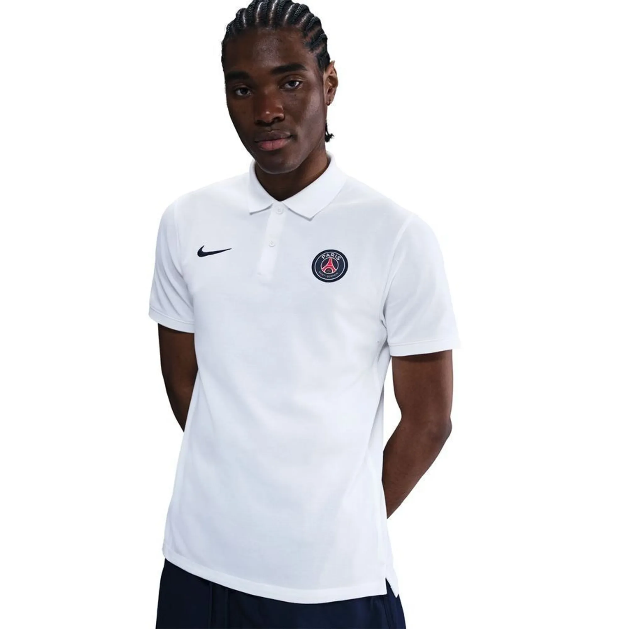 PSG Nike Dri-FIT Polo - White