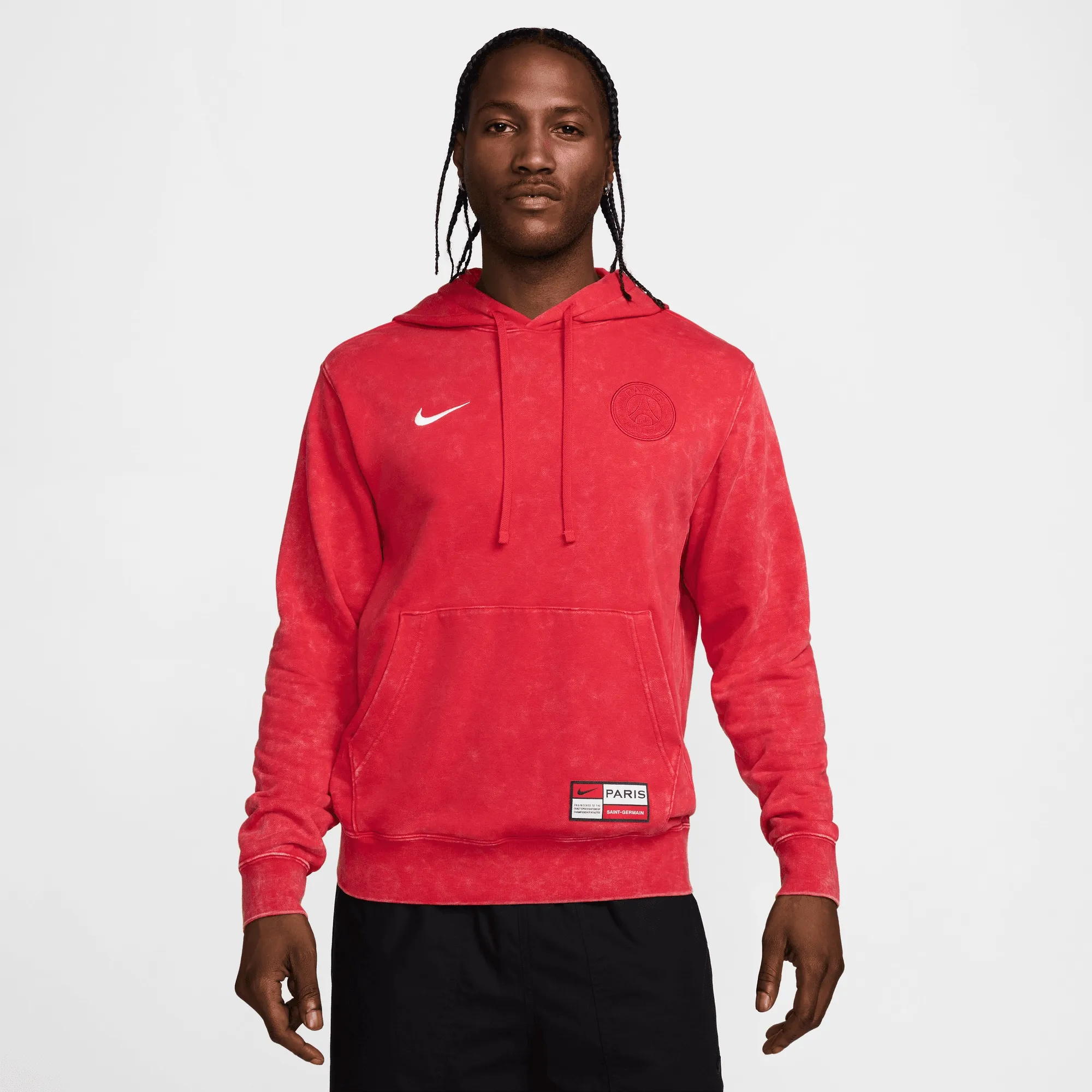PSG Nike Club Hoodie - Red