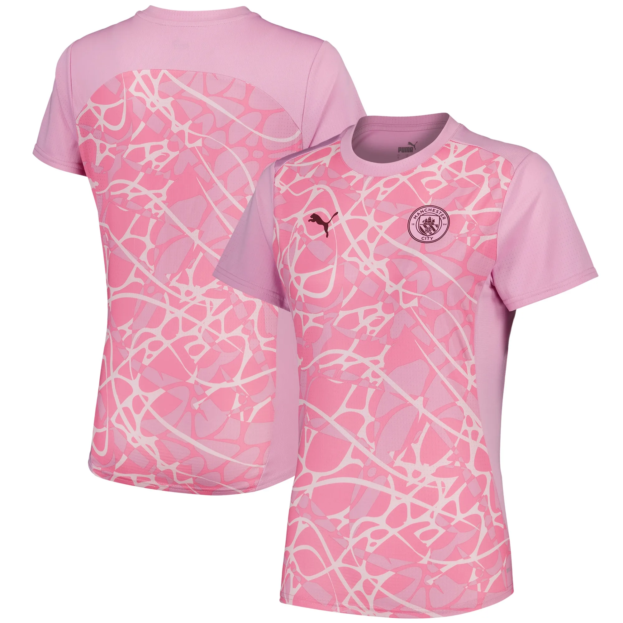 Manchester City PUMA Pre Match Top - Pink - Womens