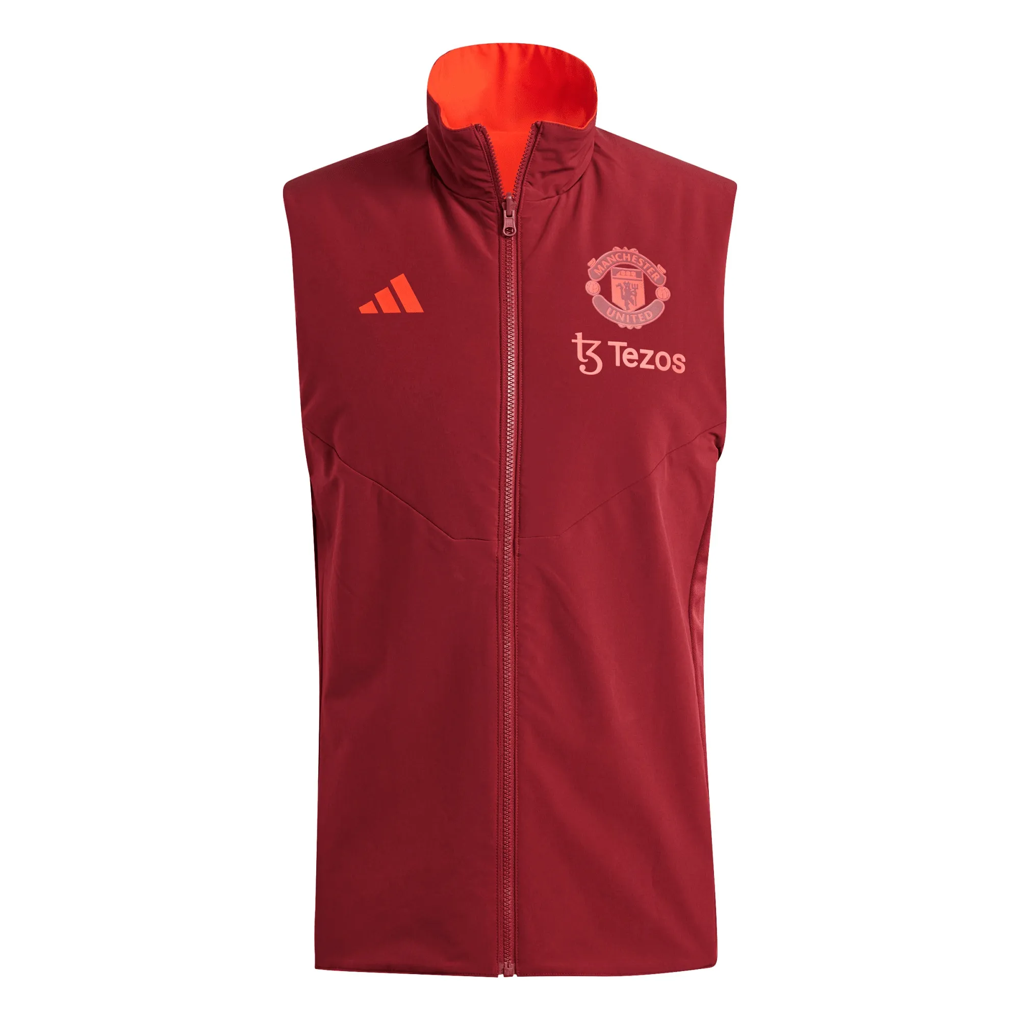 Manchester United European Training Winterised Vest - Burgundy