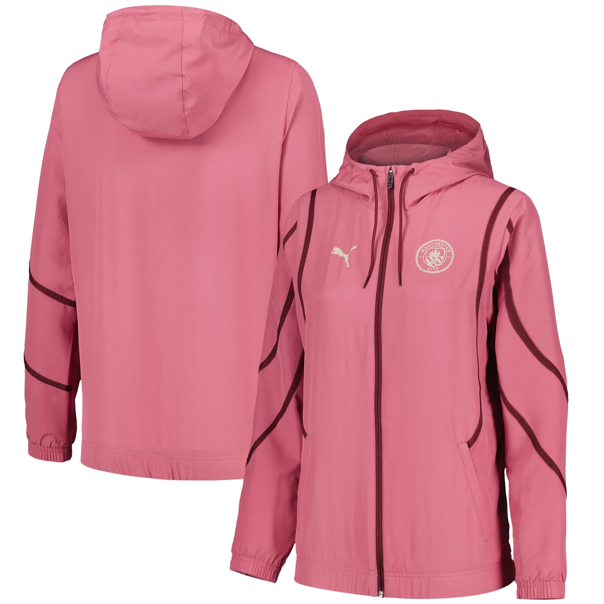 Manchester City PUMA Pre Match Jacket - Pink - Womens