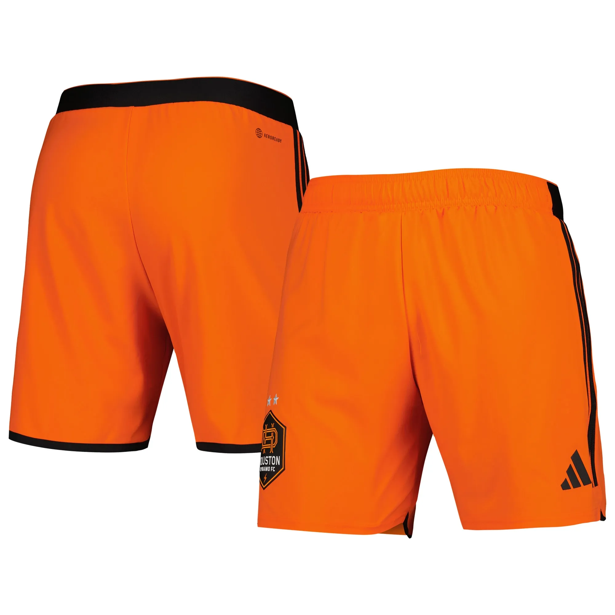 Men's adidas Orange Houston Dynamo FC 2023 Away AEROREADY Authentic Shorts