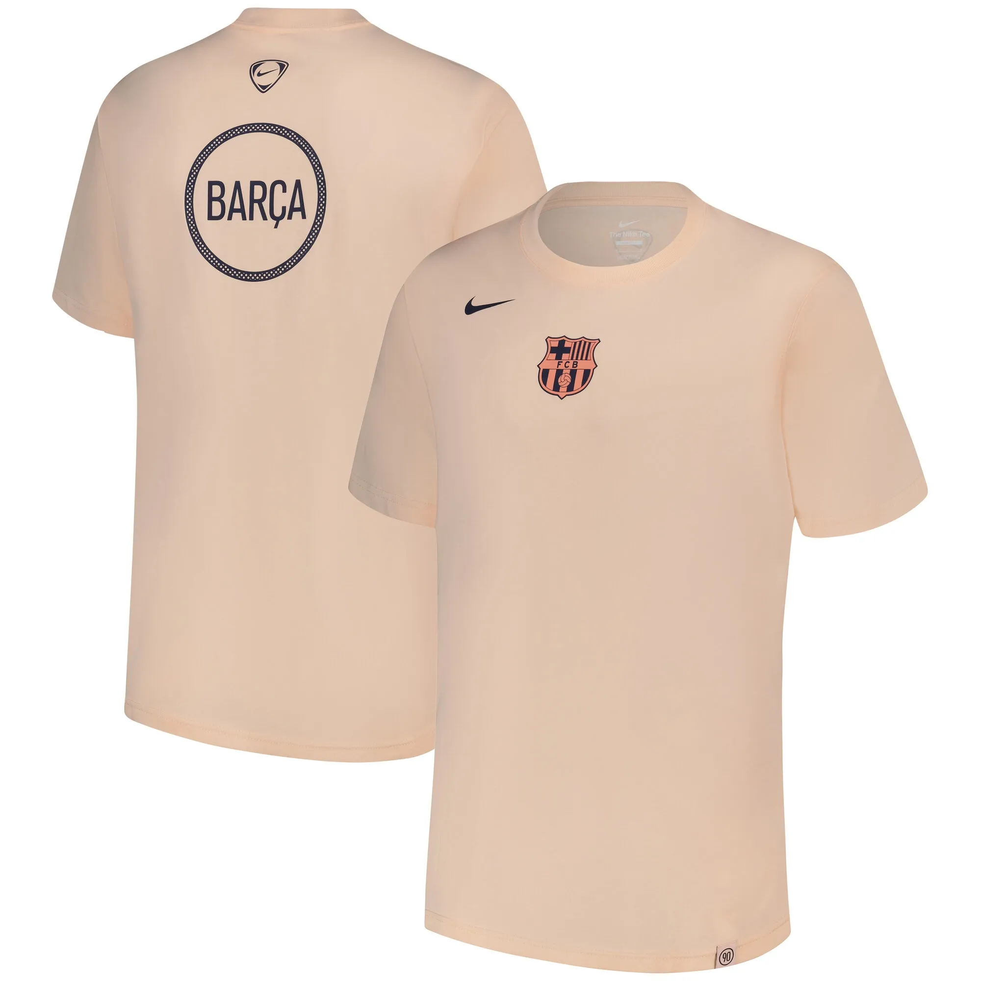 Barcelona Nike T90 Remix T-Shirt - Beige