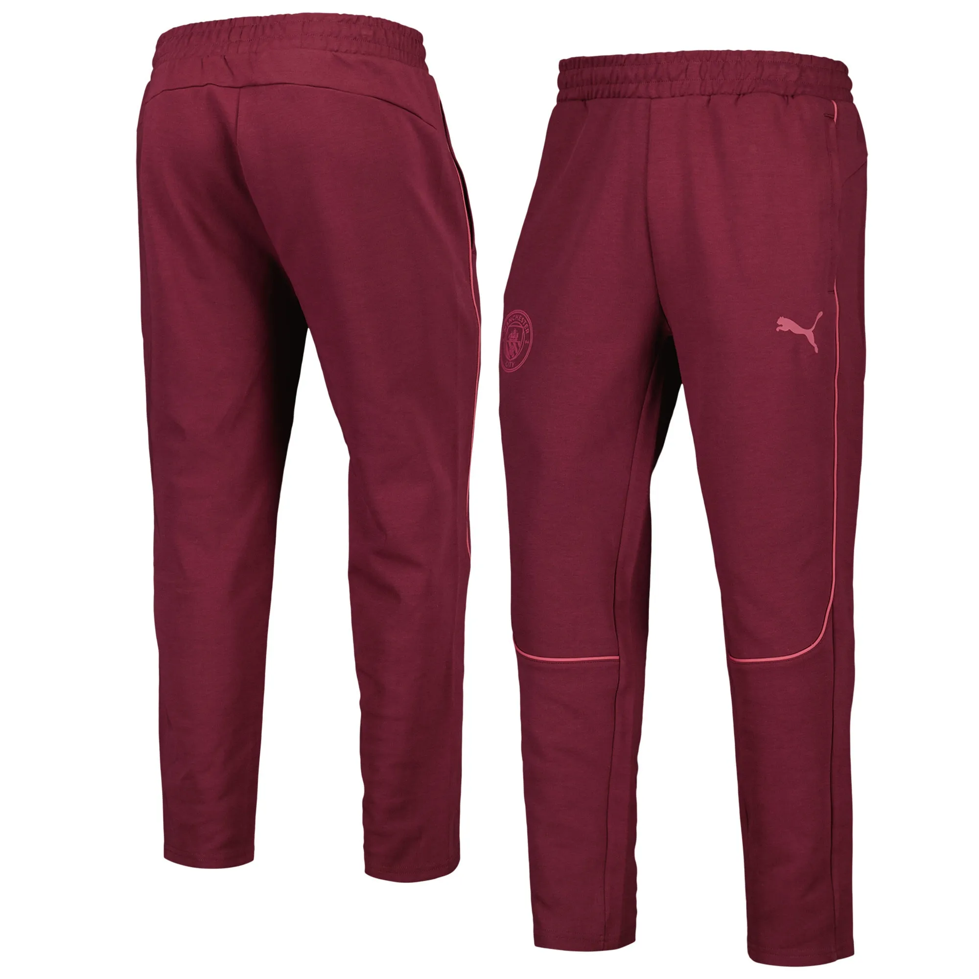 Manchester City PUMA Casuals Pants - Dark Red