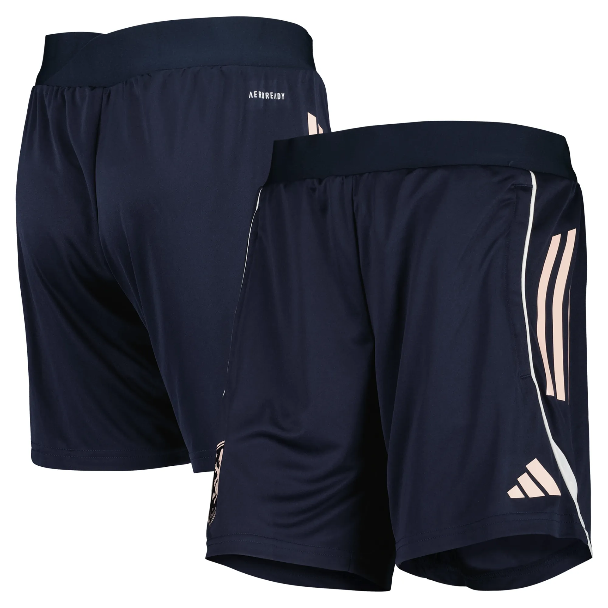 Aston Villa adidas Training Shorts - Navy - Womens