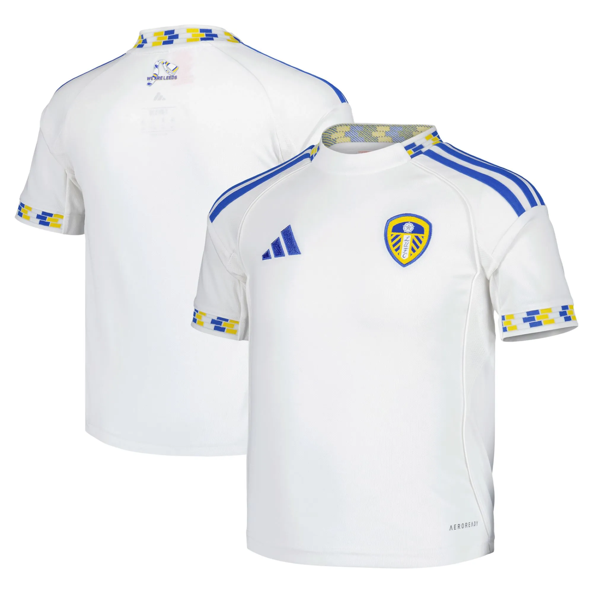 Leeds United adidas Home Shirt 2025-26 - Kids