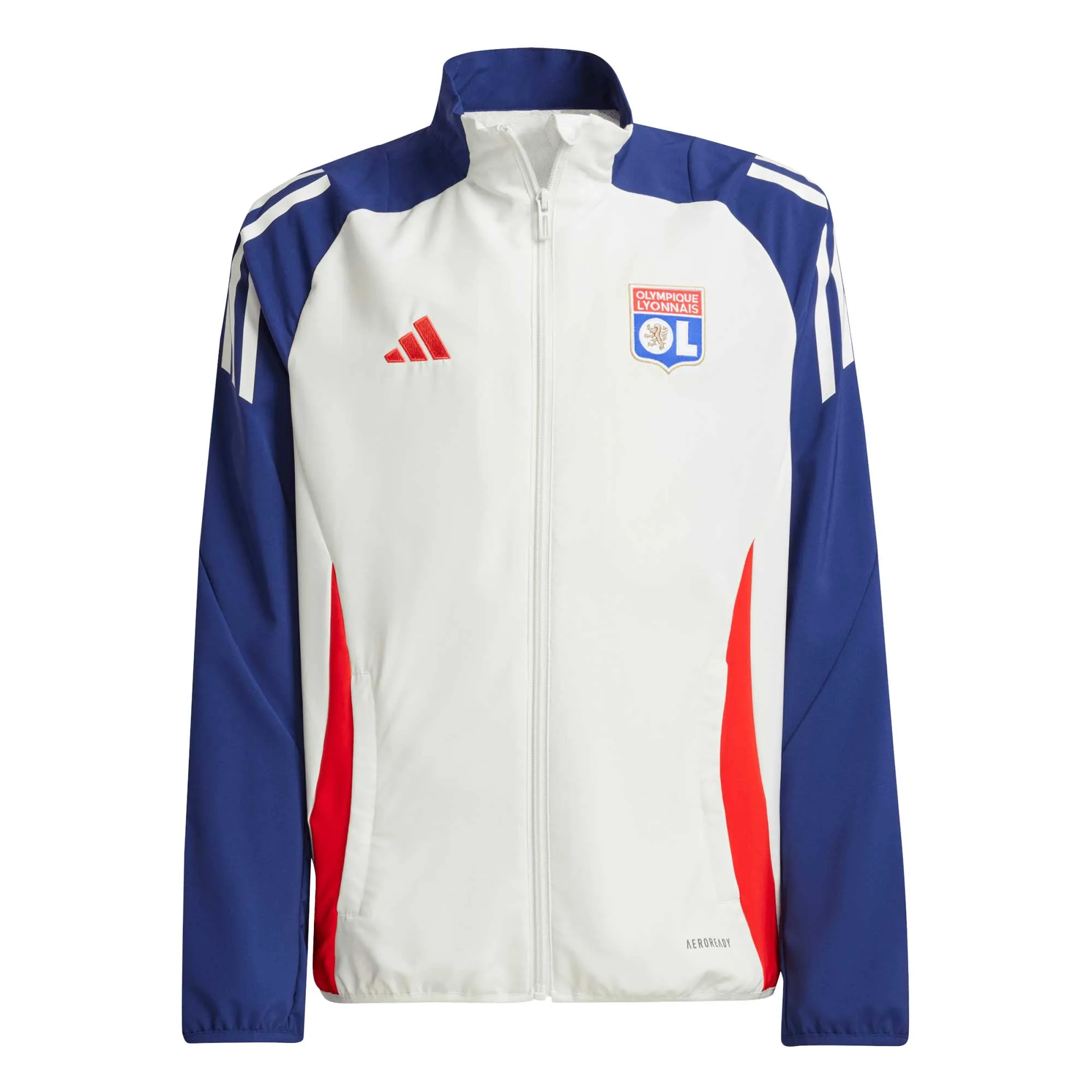 Olympique Lyon adidas Presentation Jacket - White - Kids