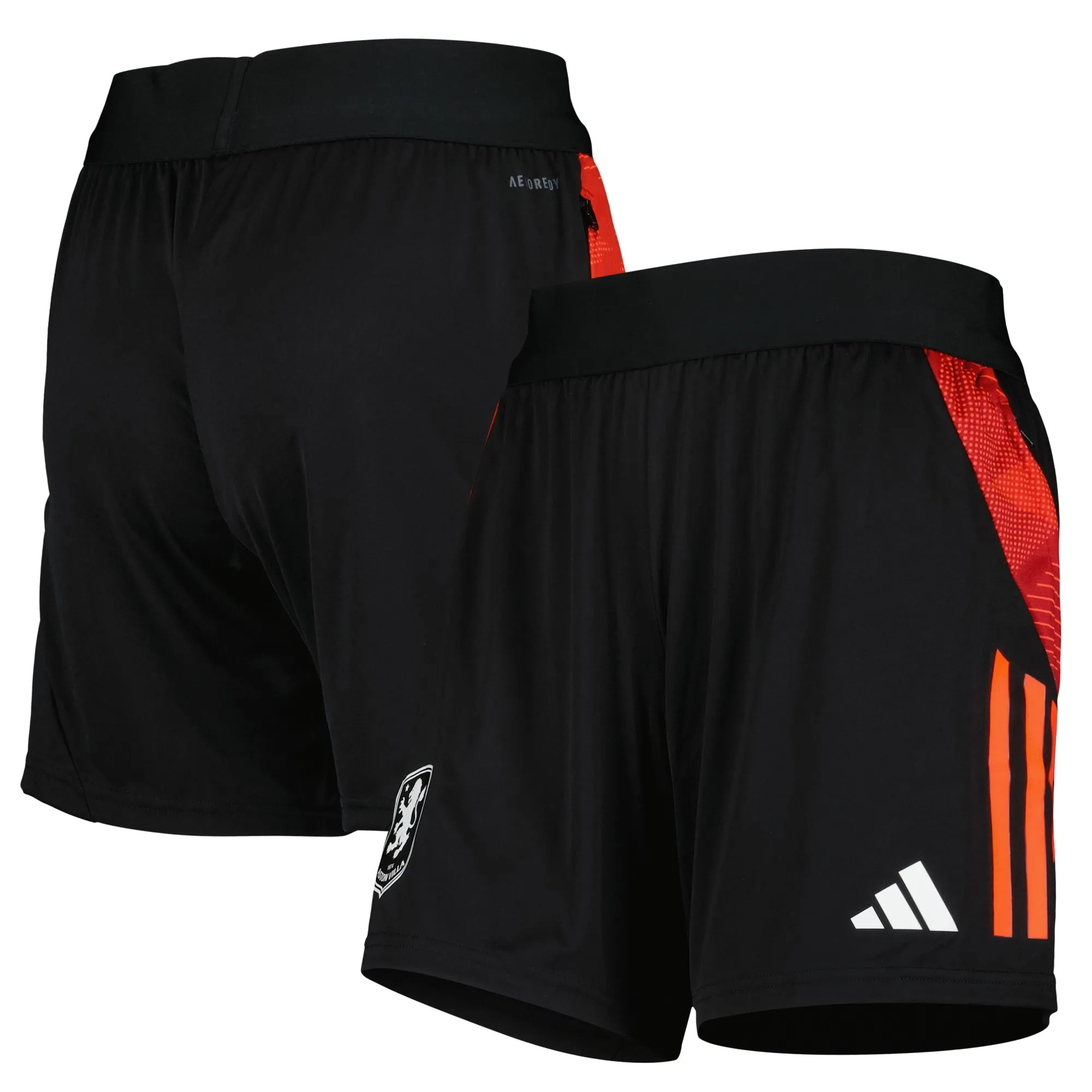 Aston Villa Adidas Training Shorts - Black - Womens