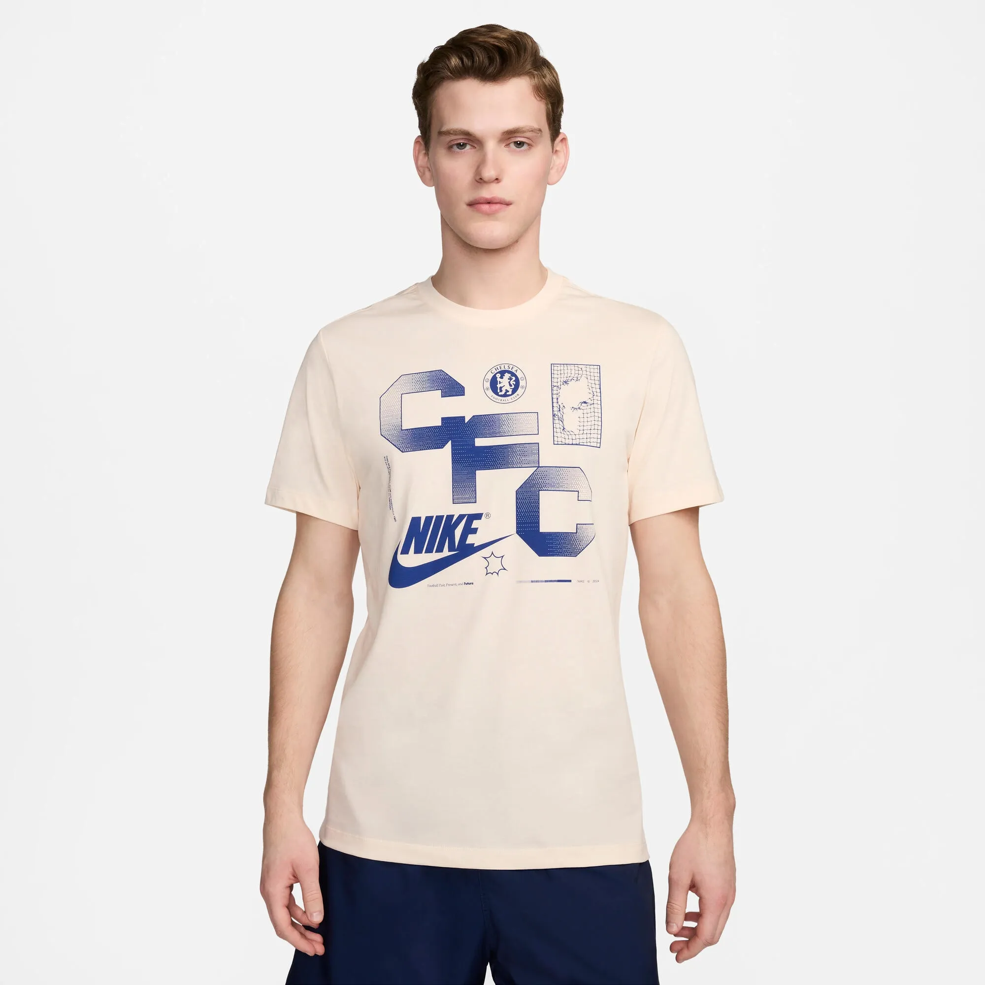 Chelsea Nike Futura T-Shirt - Guava Ice